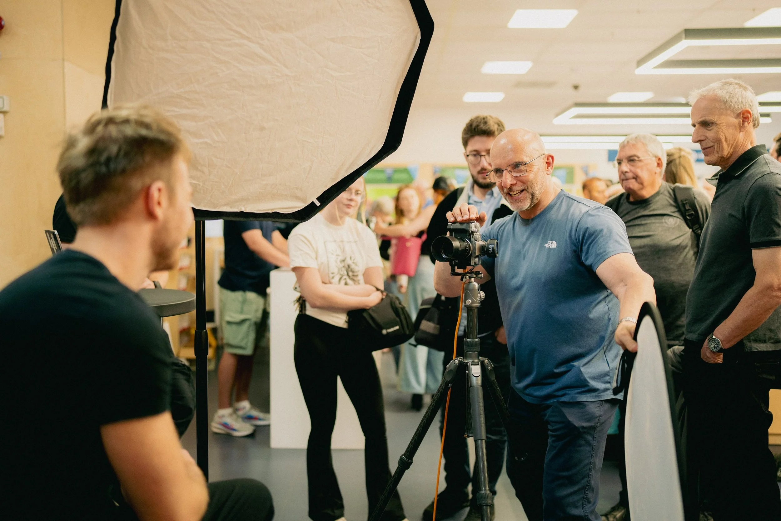 Huge thank you to everyone who came along to the @wexphotovideo Road show in Manchester and gathered around, asked questions and got in front of my camera as I showed how I take portraits with minimal kit in limited space. Got some &ldquo;crackers&rd