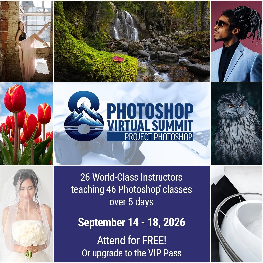 Photoshop Virtual Summit 2026 aka &ldquo;Project Photoshop&rdquo; is coming this September. 

🚨 Comment &ldquo;SUMMIT&rdquo; 👇🏻 for a link to grab a FREE PASS or a VIP PASS ✅

See you there 😃