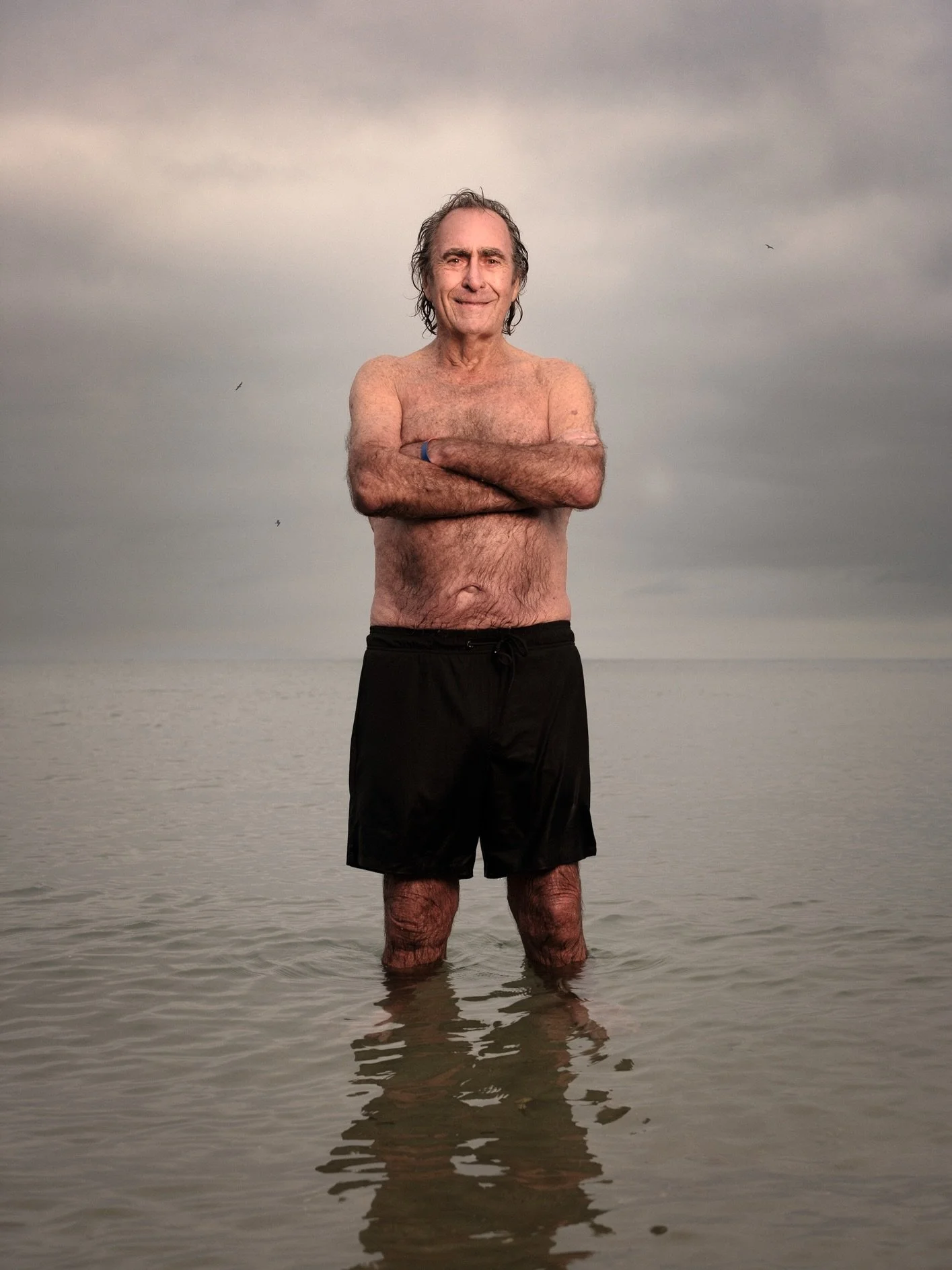 I was down on the beach at Lyme Regis at 7 this morning for the next set of portraits for my &ldquo;I am Lyme&rdquo; project; Mary ( @axminsterandlymecancersupport ), who does amazing work running the Axminster and Lyme Regis Cancer Support, and Chri