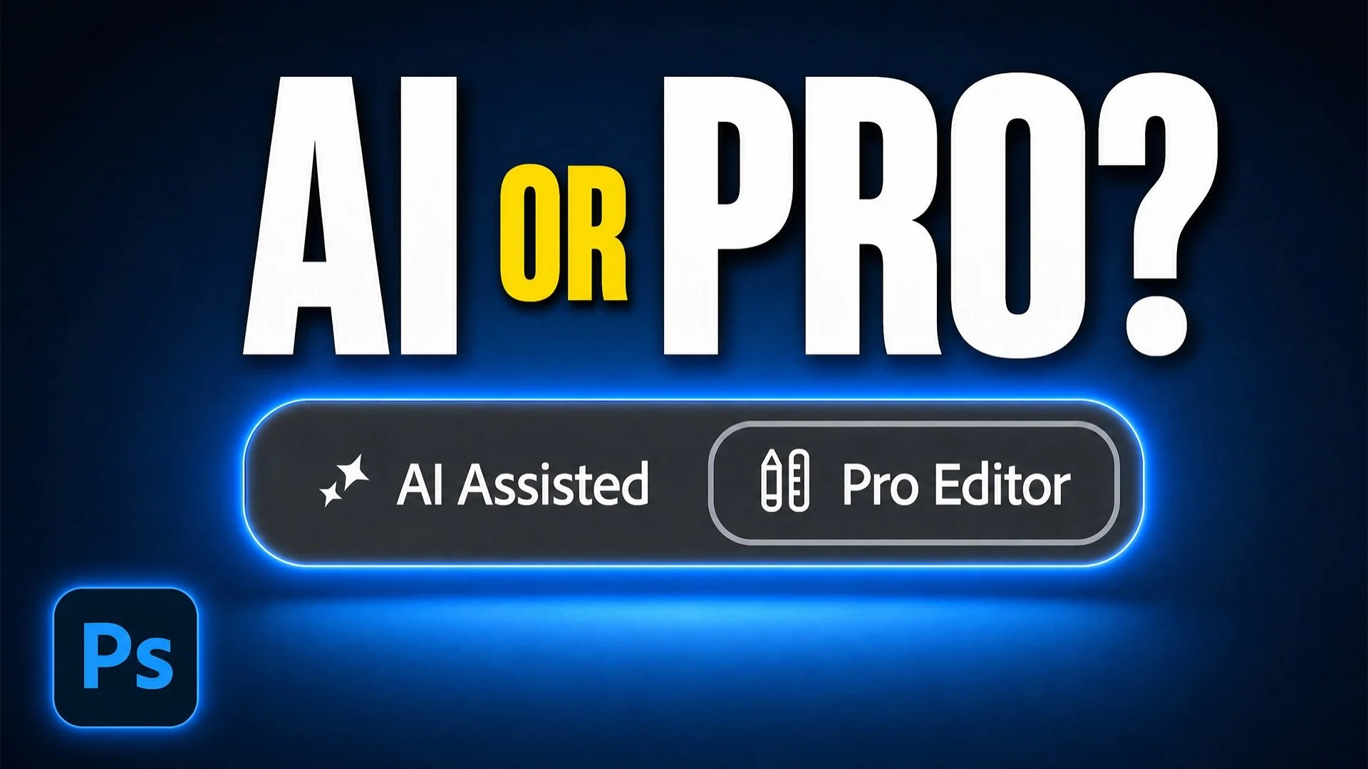 Following the recent update to Photoshop and the &ldquo;AI Assisted and Pro Editor&rdquo; toggle &hellip; Who is Photoshop for now? 🤷&zwj;♂️

🚨Comment &ldquo;YOUTUBE&rdquo; 👇🏻 and I&rsquo;ll send you the link to the full video over on my YouTube 
