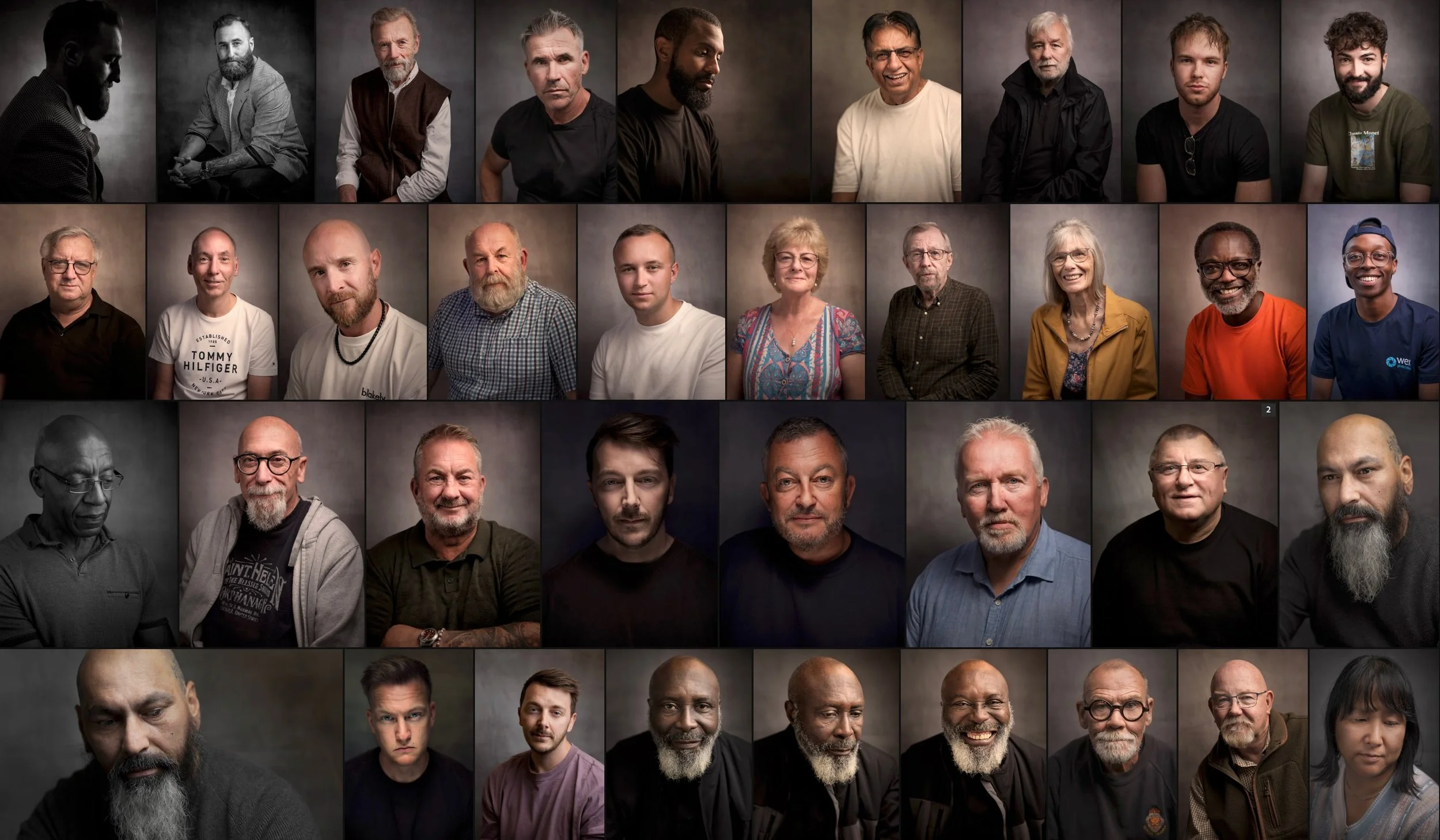 When I was touring with @wexphotovideo during their recent 3 month long summer roadshow, I made it a goal to get at least one &lsquo;keeper&rsquo; portrait from each event. 

Goal Achieved ✅

Each of these photographed with my signature vintage grey 
