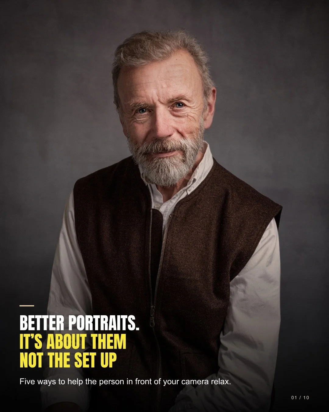 The key to better portraits isn&rsquo;t lighting or kit &hellip; it&rsquo;s all about the person in front of the camera

M