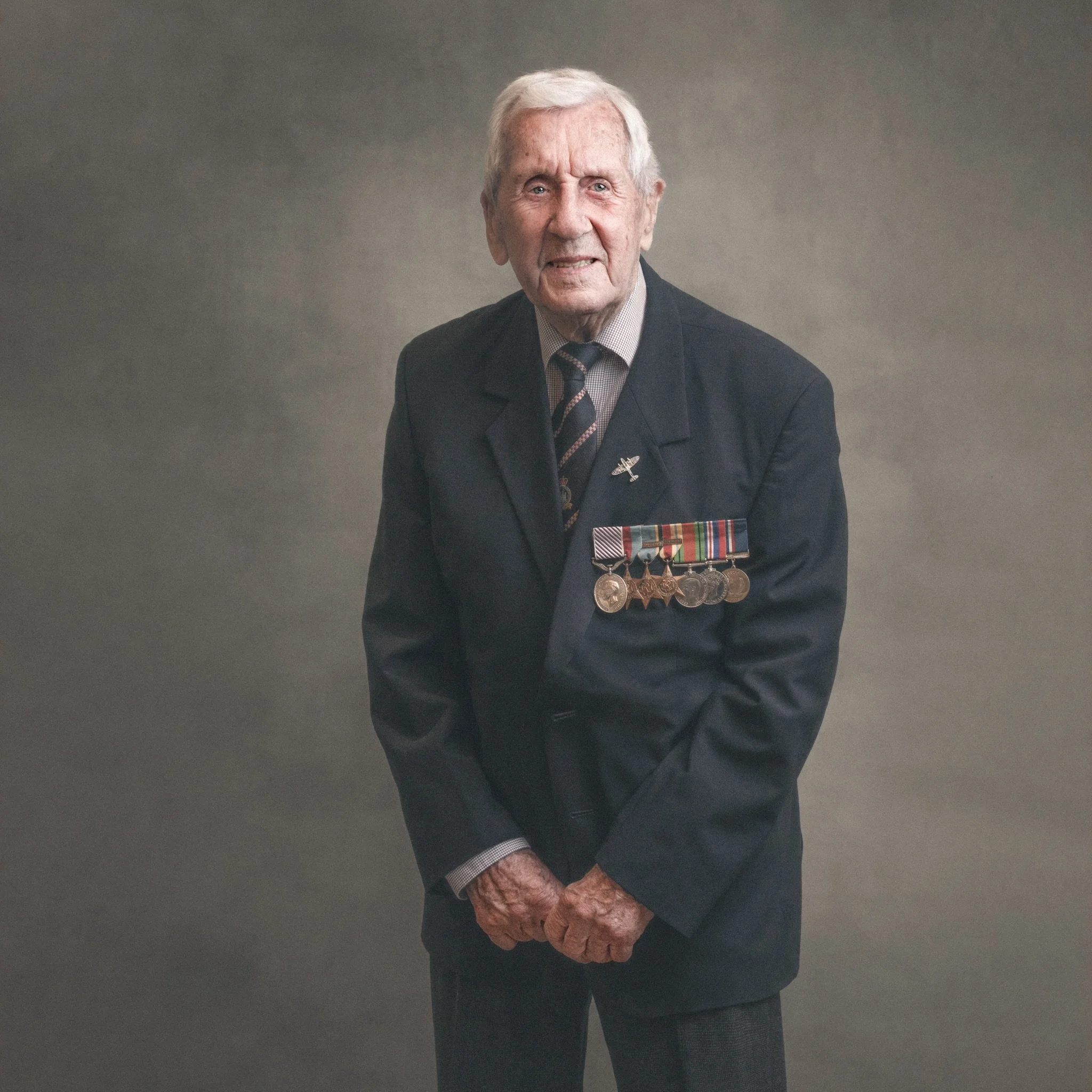 The BEST of Days! 
Back when I met and photographed Squadron Leader Allan Scott DFM (Spitfire Ace) for my 39-45 Portraits Project and from that moment we became close friends.