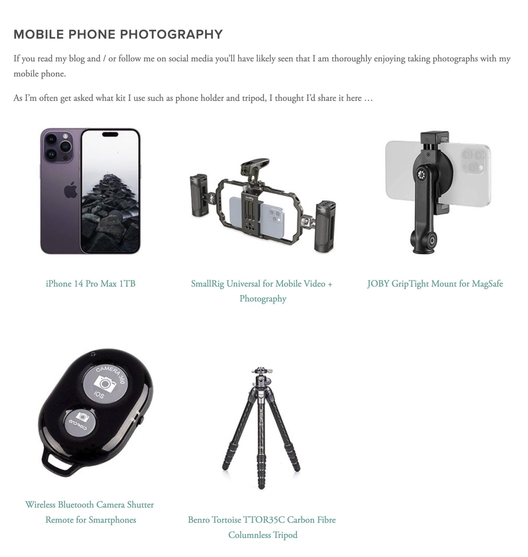 Phone Tripods in Cell Phone Photography Accessories 