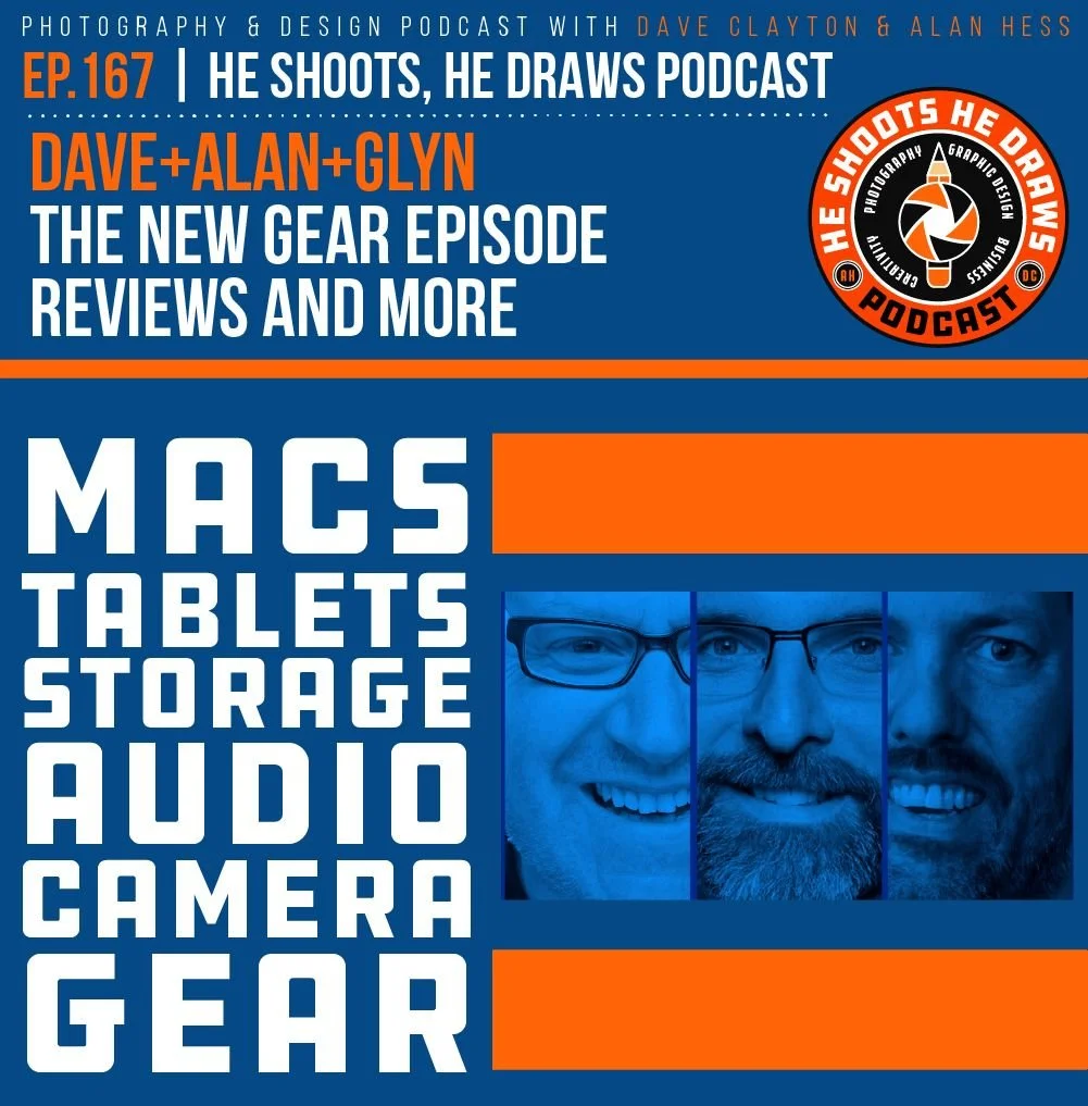 Talking Gear on the He Shoots He Draws Podcast