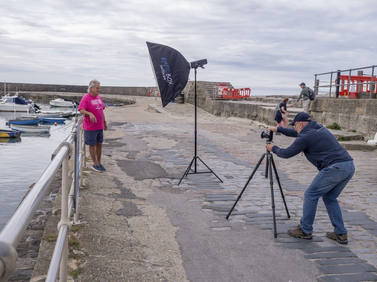 Photographing a Lyme Regis Legend - Harry May