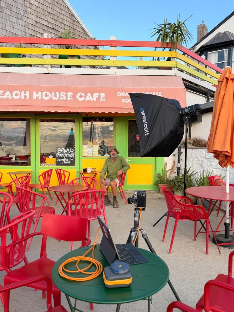 Photographing "Beach House Café Jason" for I am Lyme