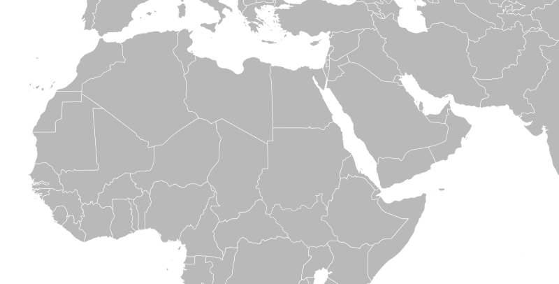 Blank Map Of Europe And Middle East