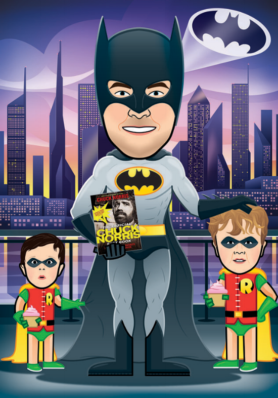 illustration avatar cartoon batman