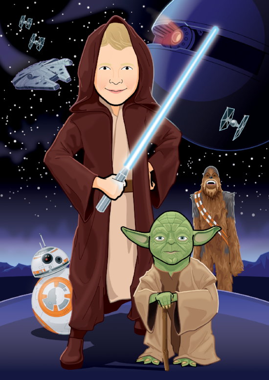 illustration avatar cartoon star wars yoda