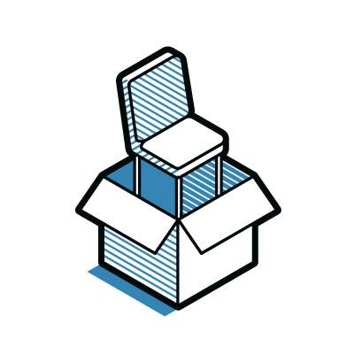 Assembled Chair Delivery Icon