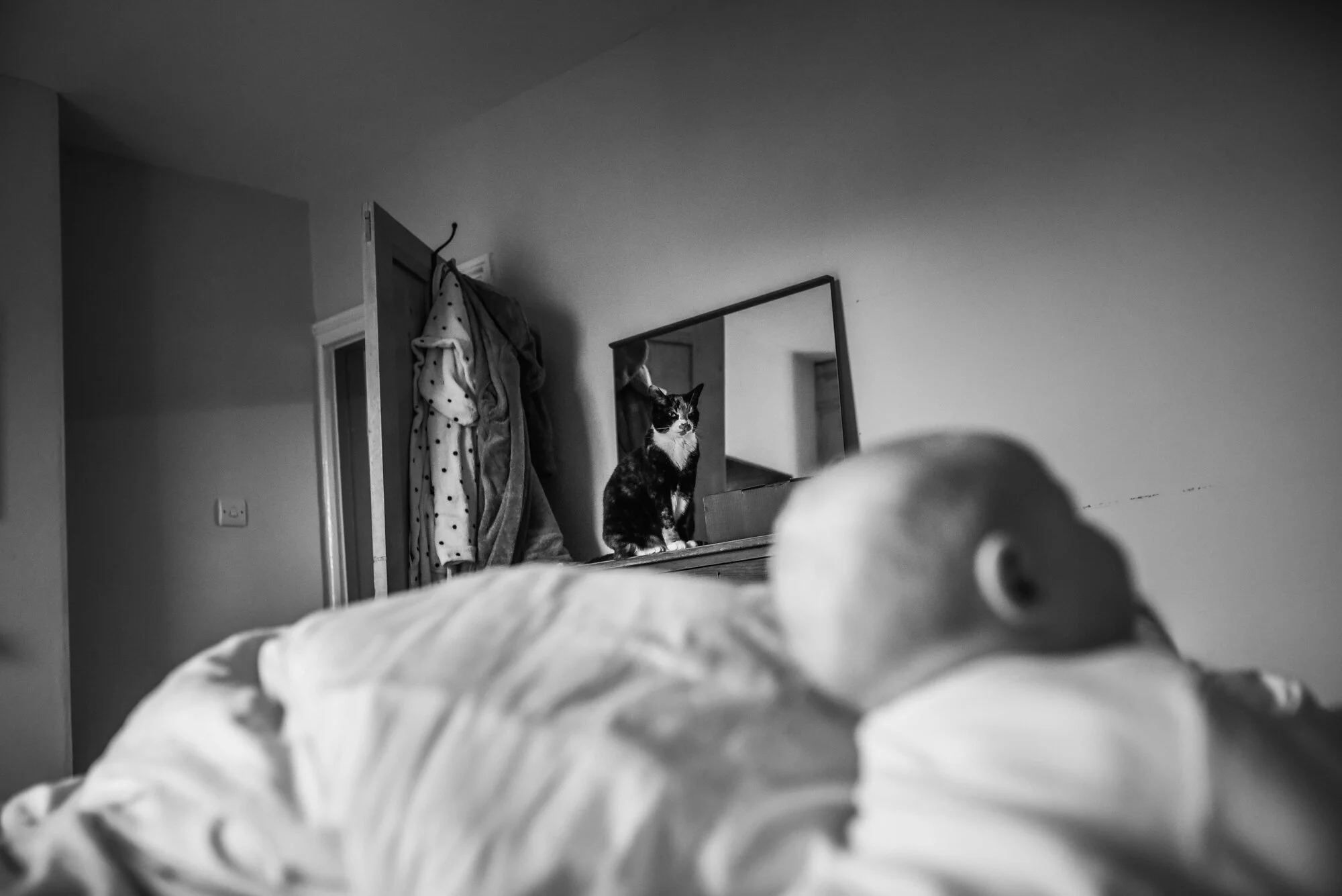 Day in the life | In black and white | Documentary Family Photography Bath