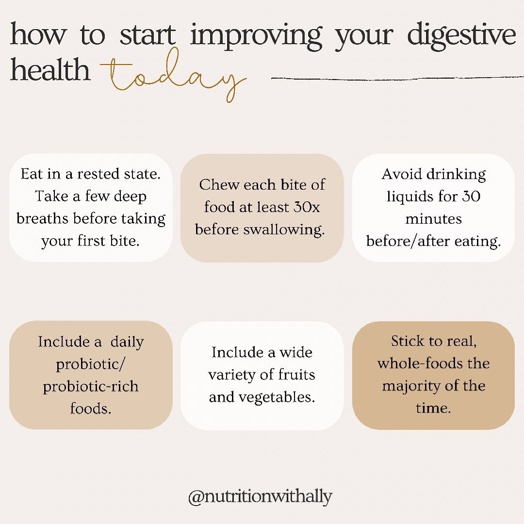WHAT we eat can impact the bodies ability to digest, but the HOW is also a significant factor.
⠀⠀⠀⠀⠀⠀⠀⠀⠀
These are always some of the first recommendations I ever make when someone is struggling with digestion. They&rsquo;re some of the most simple a