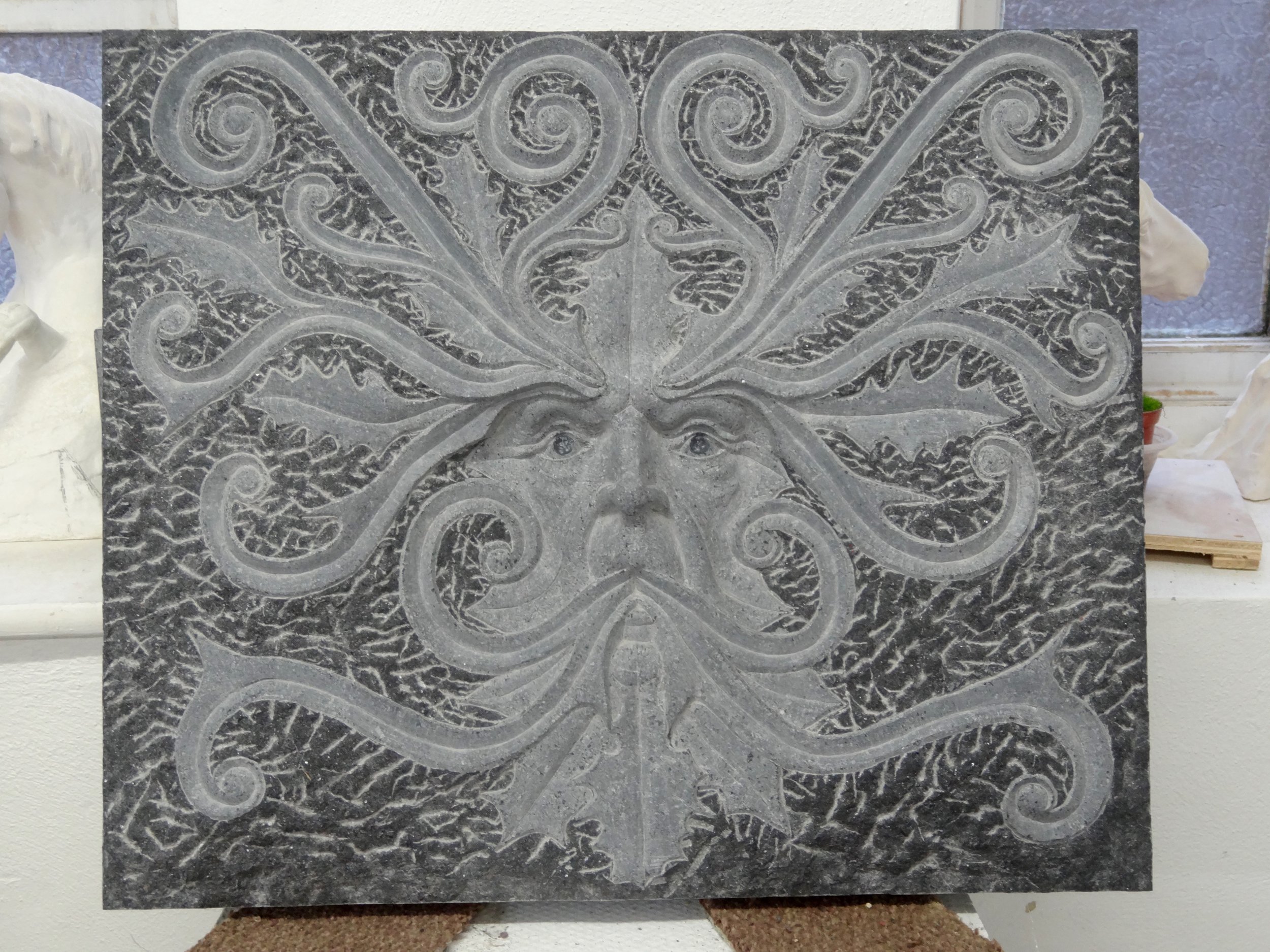 Green man in Killkenny limestone