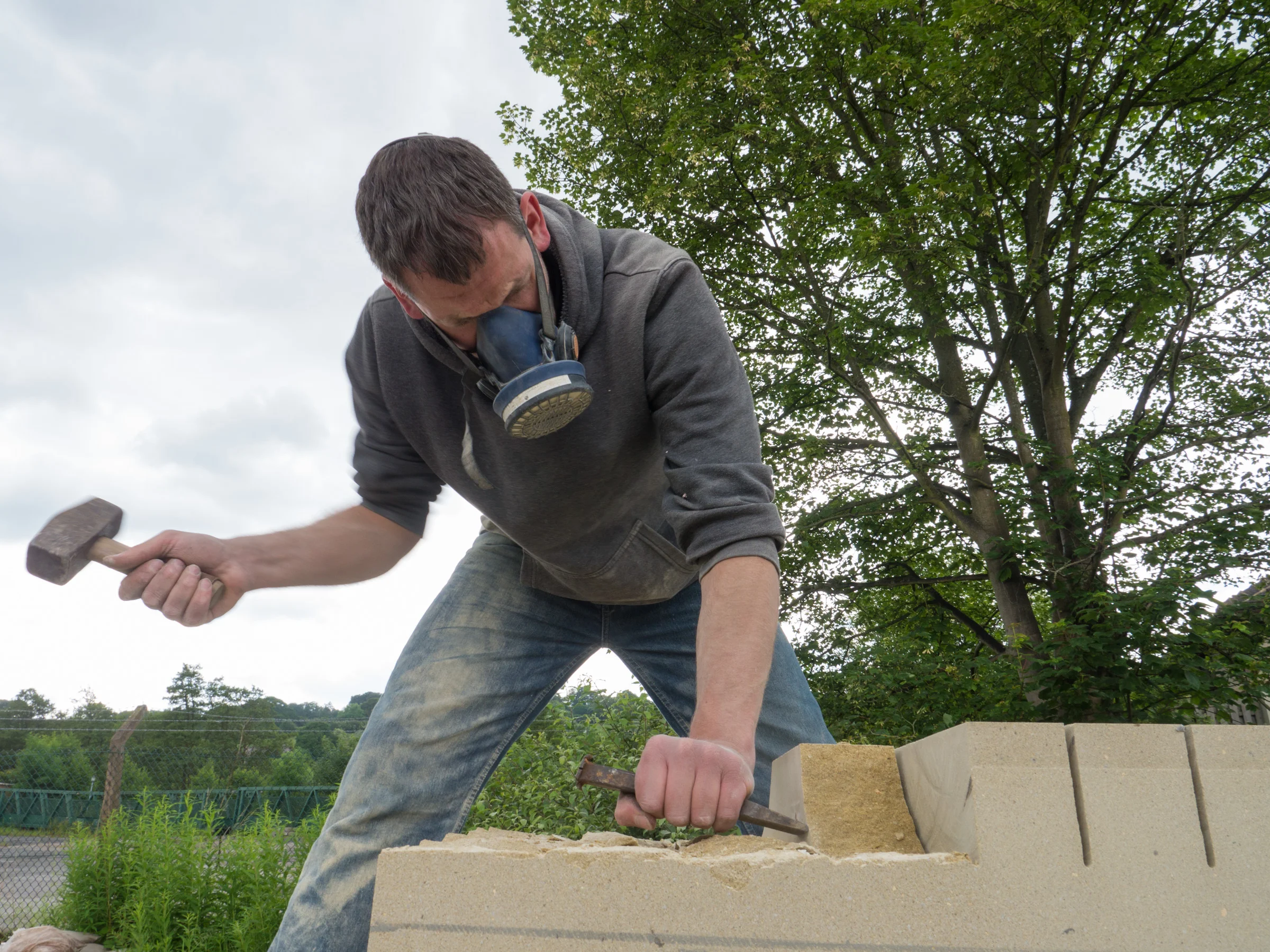 Joseph roughing out - photo by Paul Harris