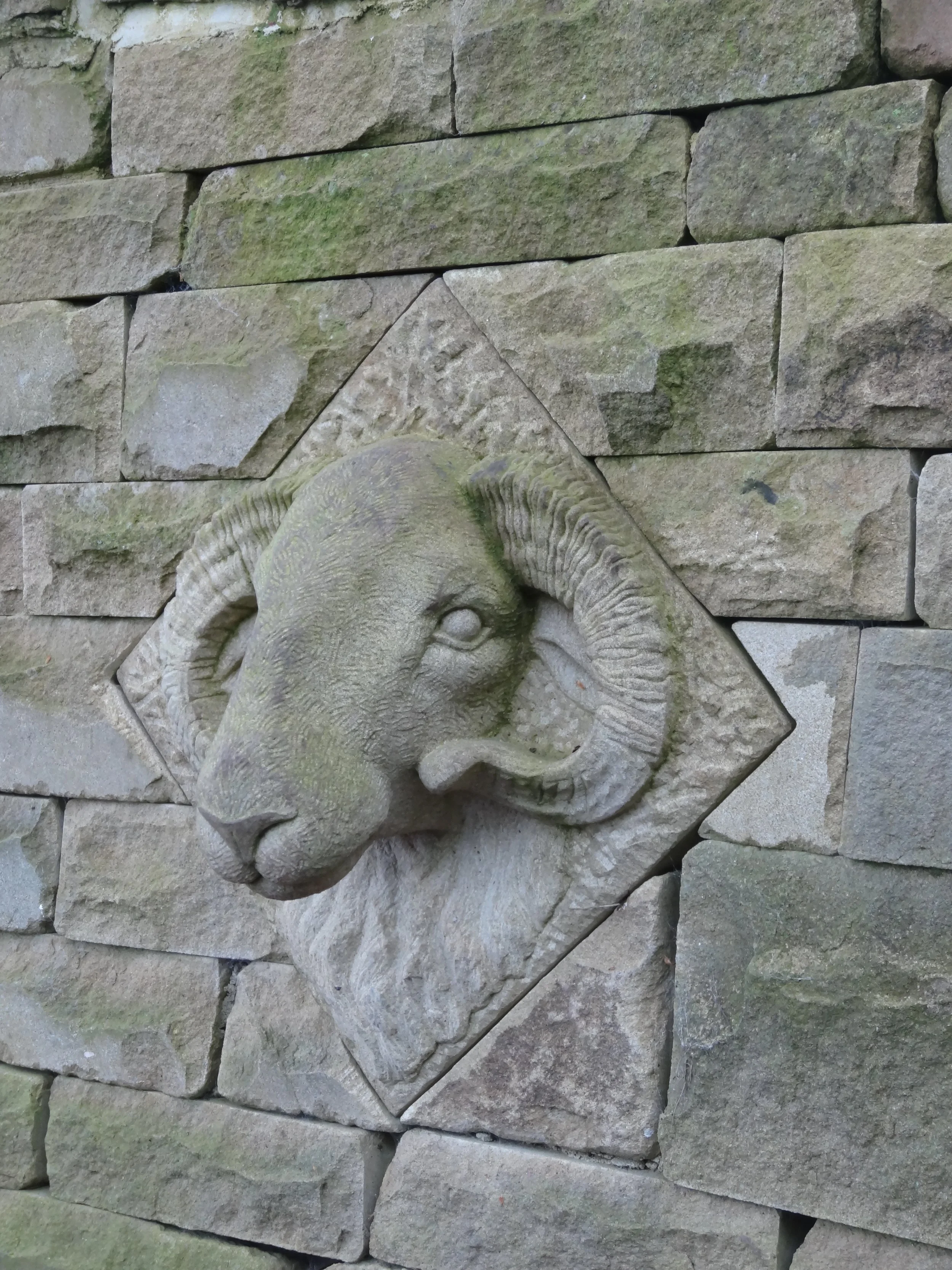 Ram carved for fountains Abbey