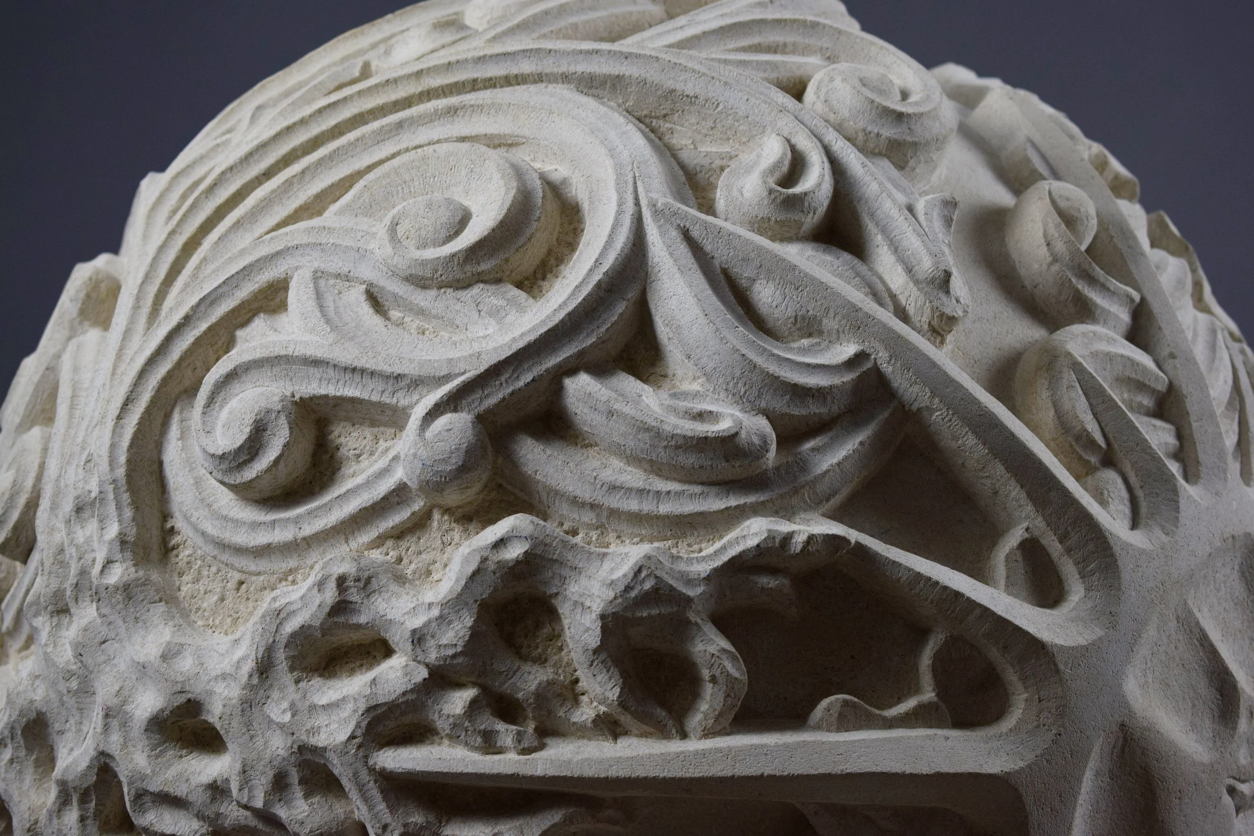 Pagan Sphere in Portland limestone
