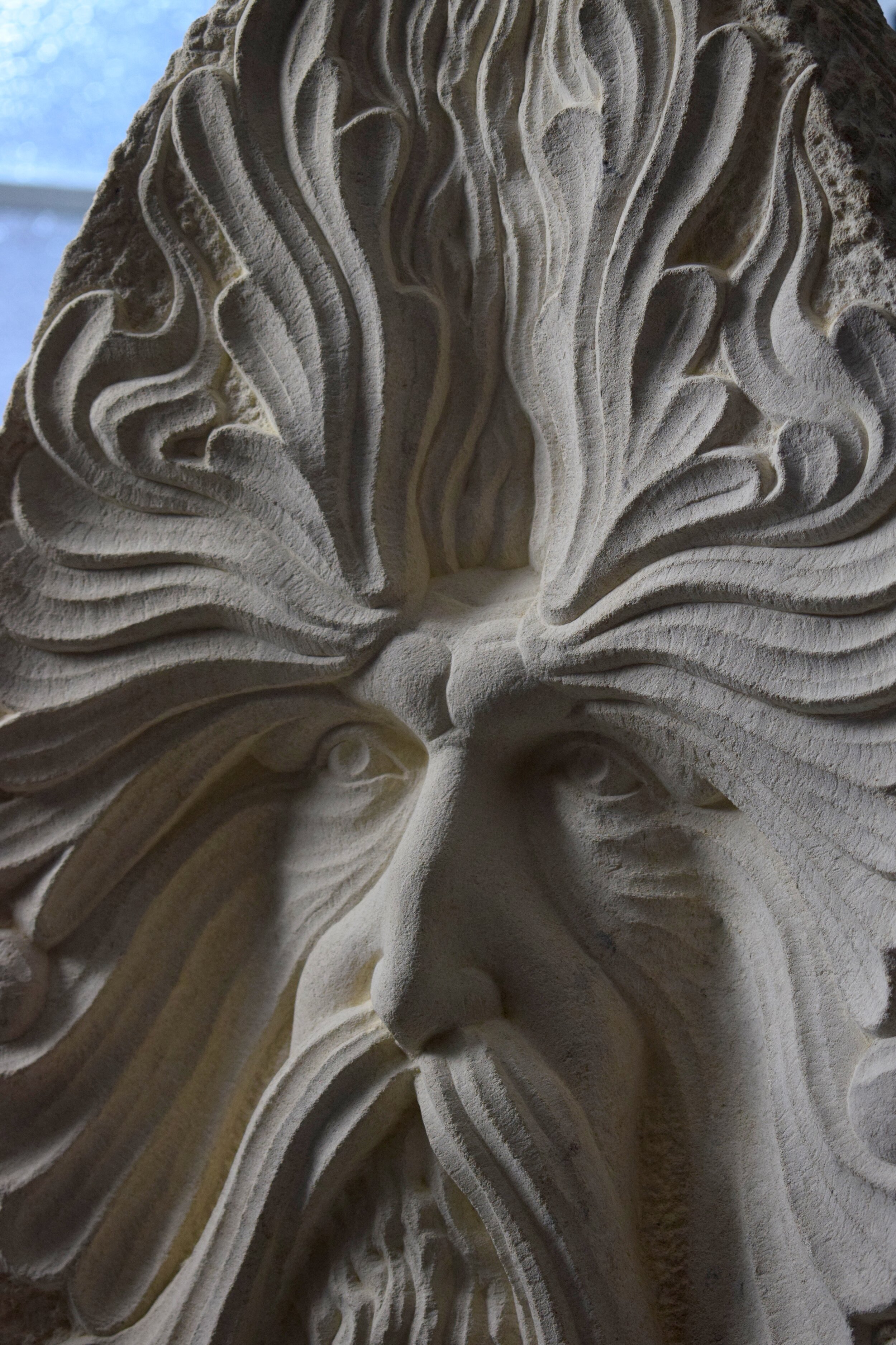 Green Man close up 