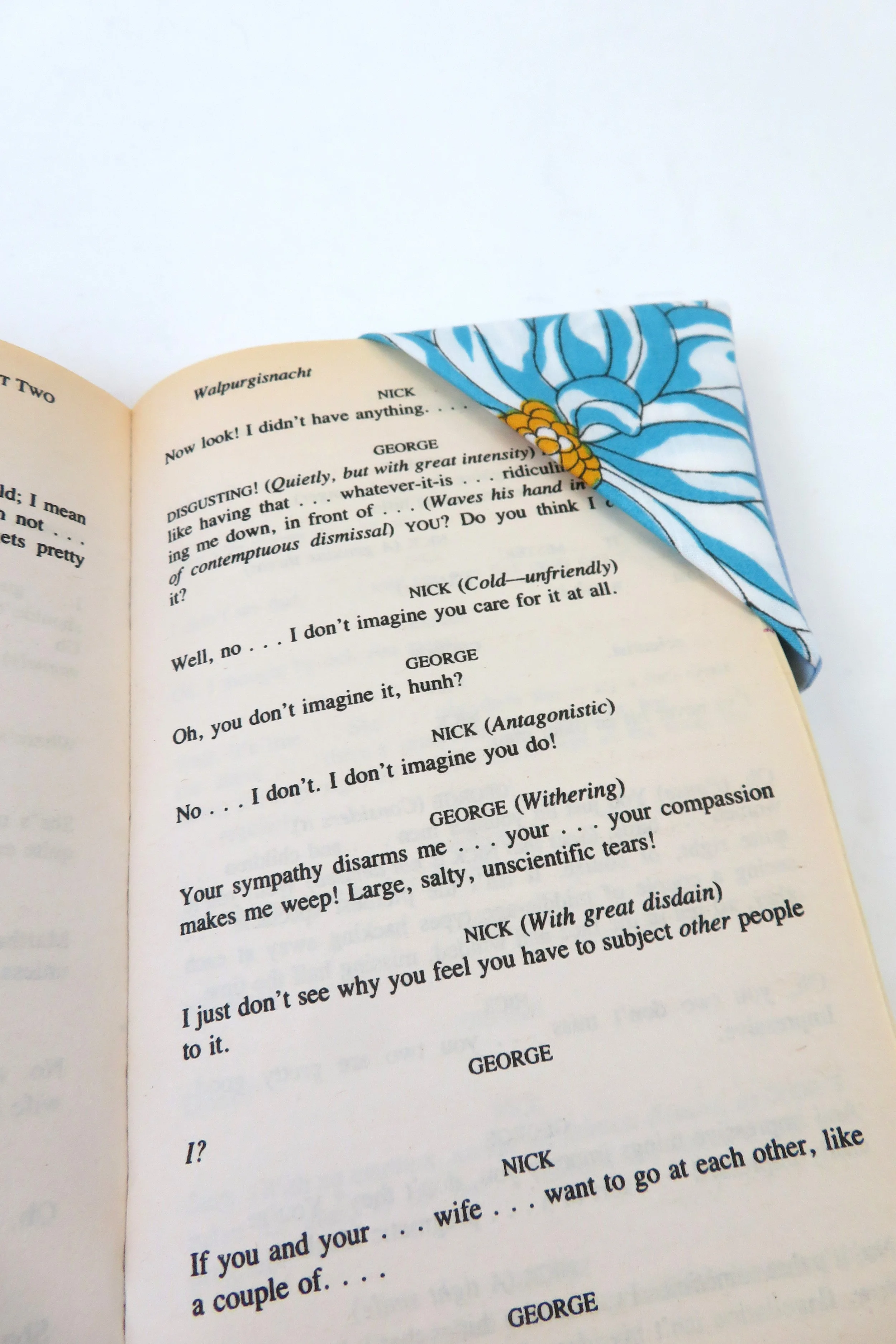 Upcycled Fabric Corner Bookmarks