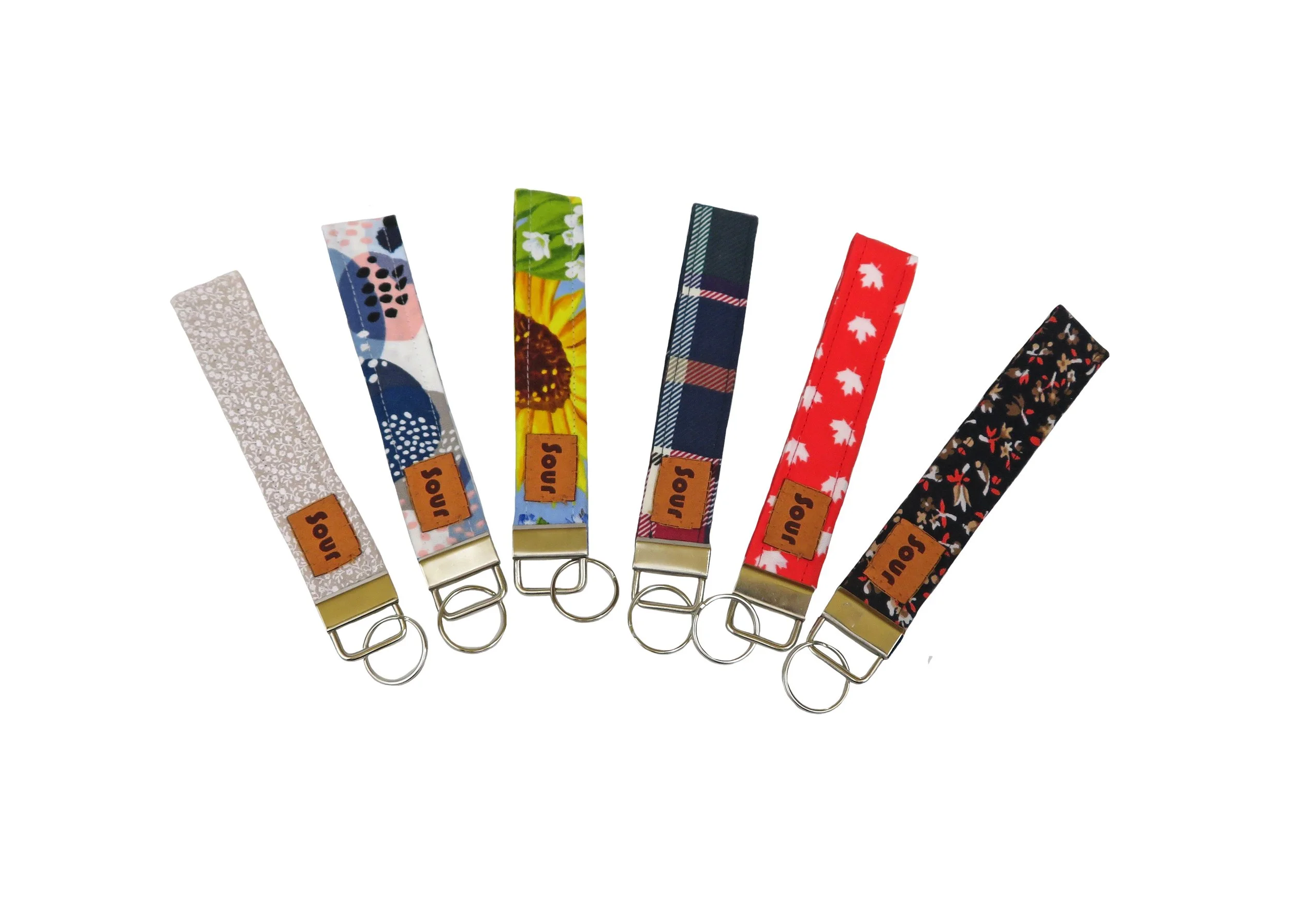 Not So Fancy// Fabric Covered Keychain/Fobs