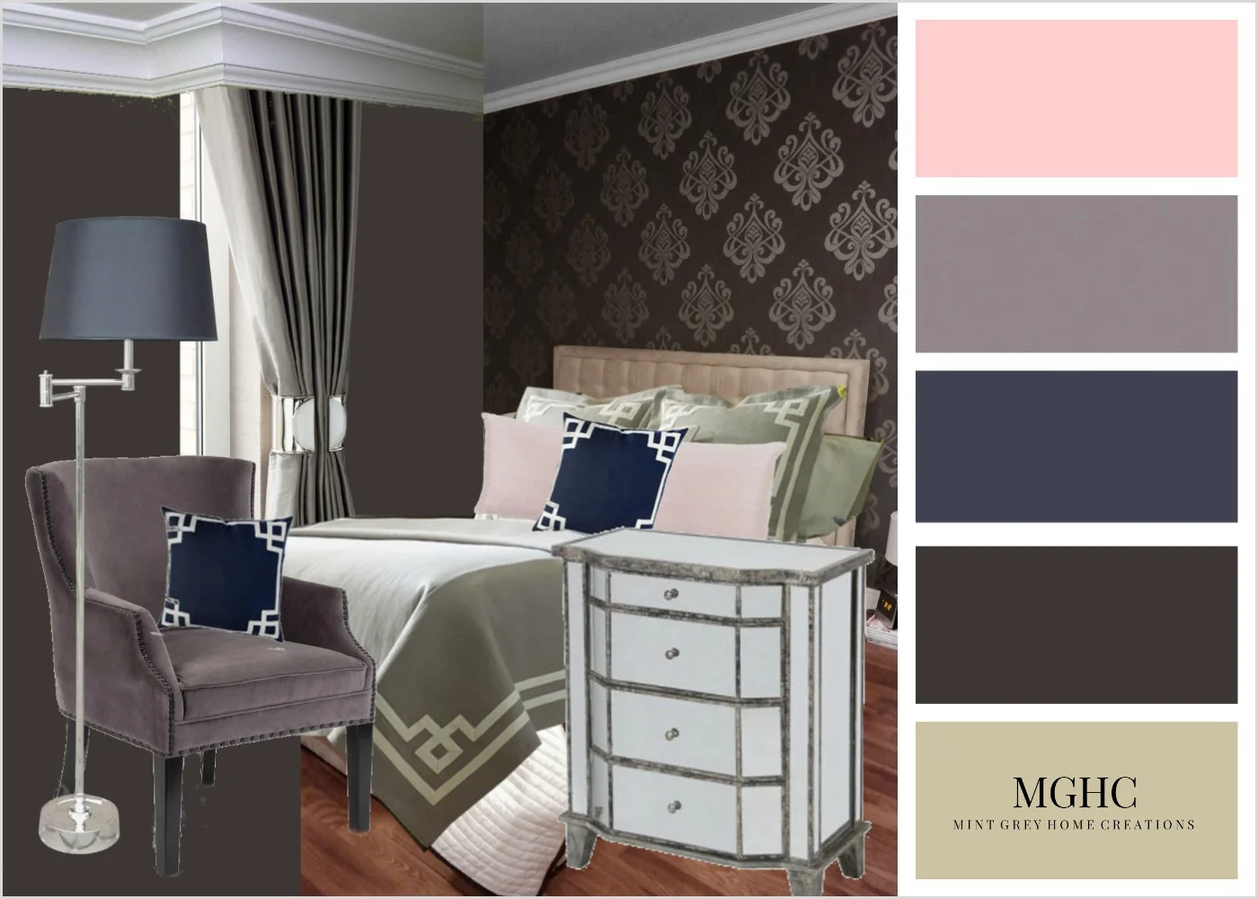 Moodboard Sypialni