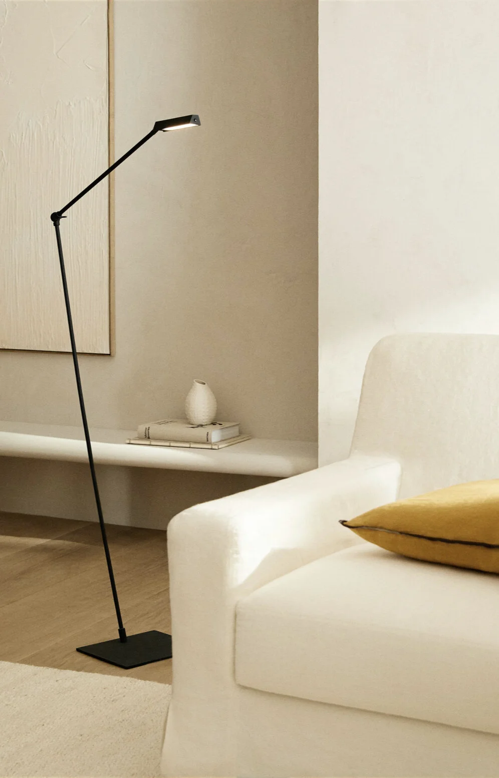 Metalowa ledowa regulowana lampa podłogowa | ZARA HOME