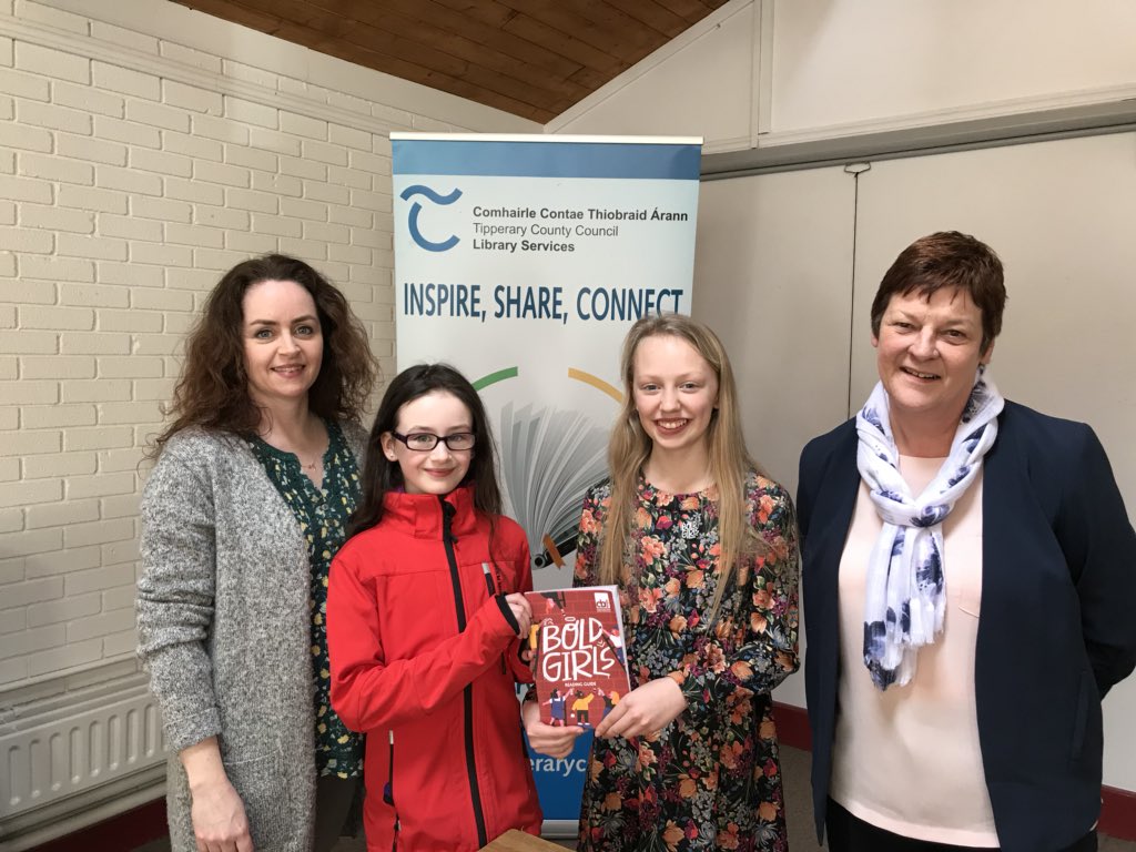 Book Ambassador! Sarah enjoying her talk at Clonmel Library promoting book reading. Research has shown that libraries and librarians are so important to kids education and grades and proven to improve the overall grades of a school by having a library and a librarian in one.