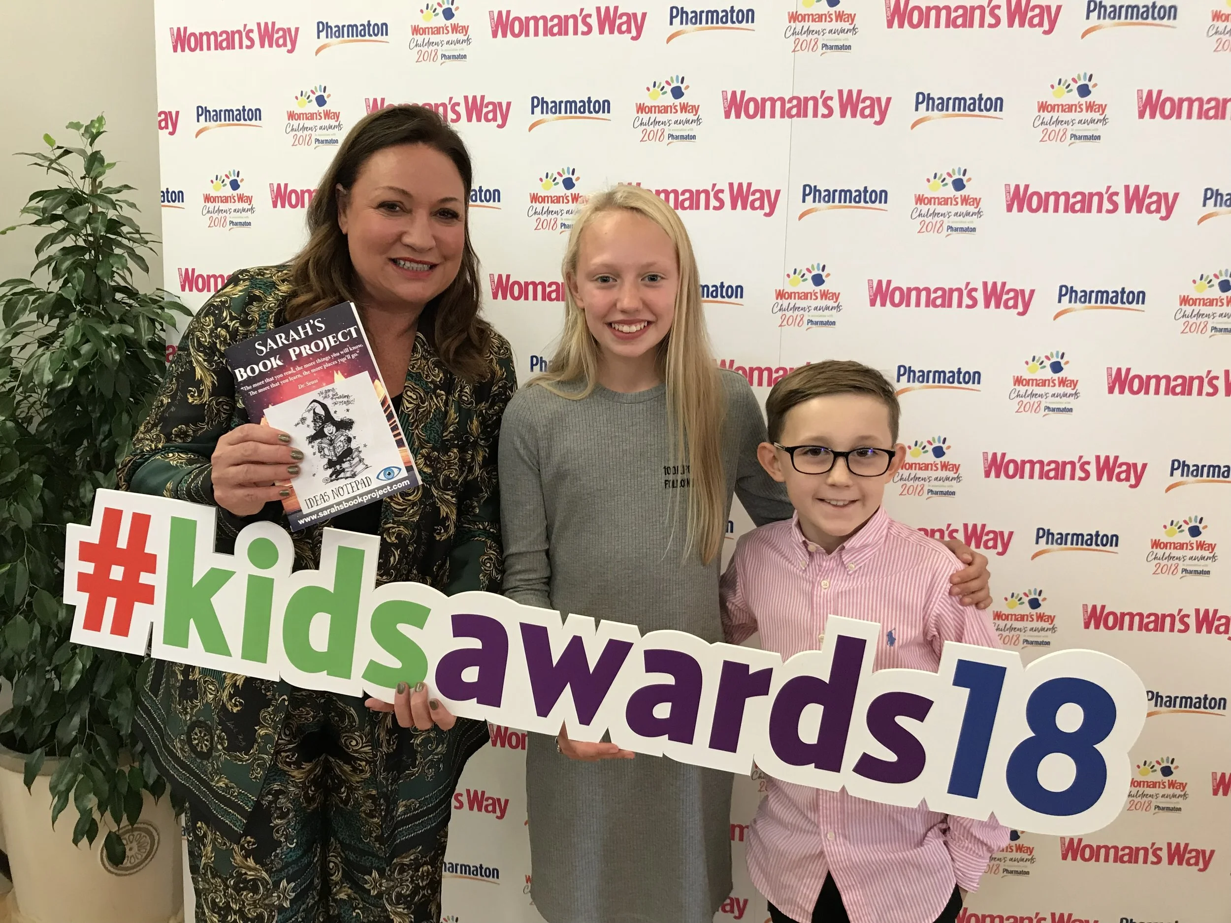 Great to meet Norah Casey and her team at the Woman’s Way children’s awards 2018. What a super event with a lovely Harry Potter theme. I was delighted to receive an outstanding achievement award for my project research into getting kids and teens back reading books. Great to meet so many inspirational kids from all over Ireland that are doing so much great work in various areas of social entrepreneurship. Thanks for the warm welcome and treats! A really fun afternoon.