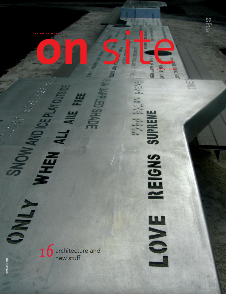 on site 16: new work