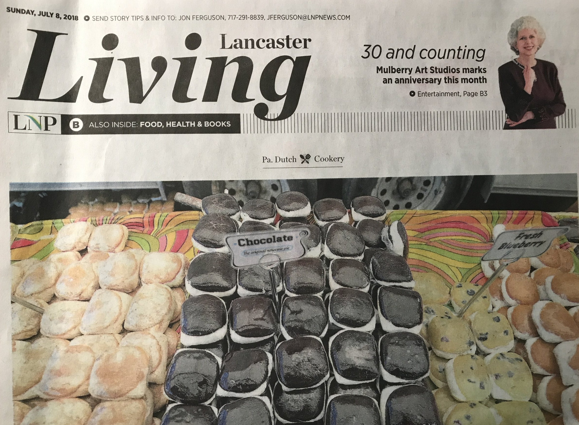 I made it to the top---the top of the Living Lancaster News Paper Section!