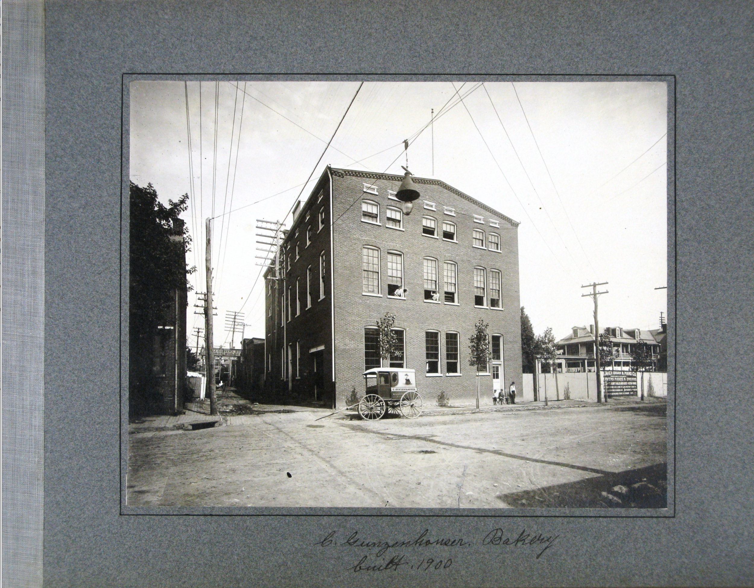 Our 21 N Mulberry Address in the early 1900's before our 19 N Mulberry Gunzenhauser Bakery addition was built