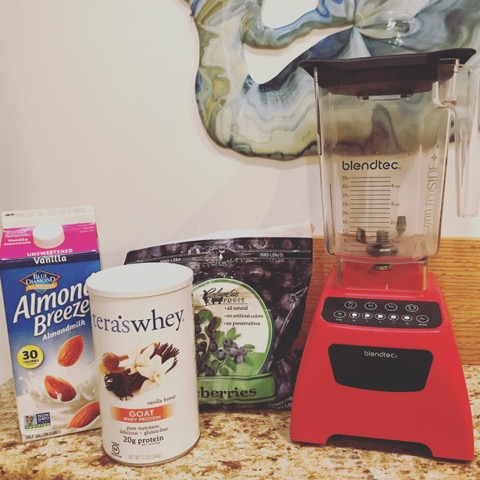 Ingredients for Cymon's Shake