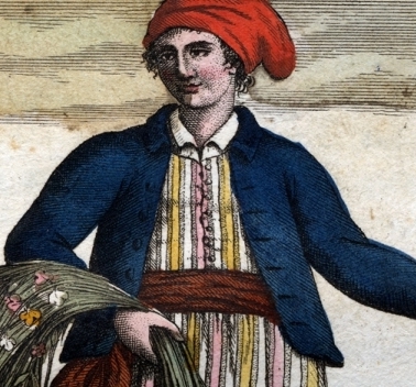 An artist's rendering of Jeanne Baret, the 18th-century cross-dressing botanist lover of Philibert Commerson.