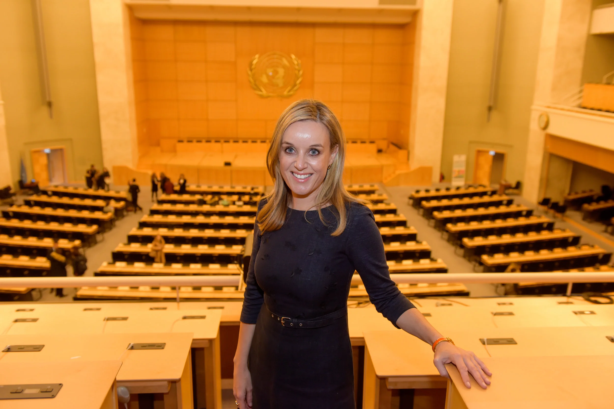 Clare at the UN, Geneva, 2017.
