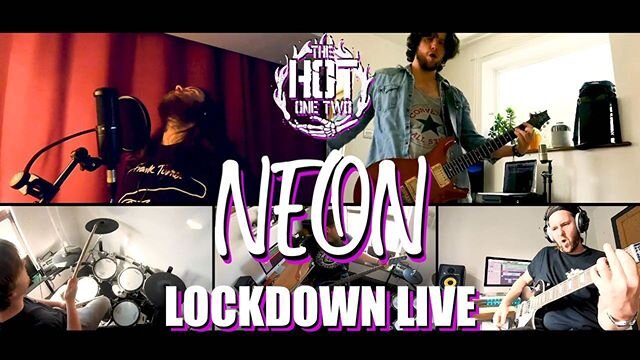 Check out @thehotonetwo  latest lock down video for Neon! I think we are getting pretty good at these isolation jams! Link to the video in the bands bio! .
.
.
#rock #band #newmusic #lockdown #live #2020 #nwocr #singer #guitar #gibson #marshall #drum