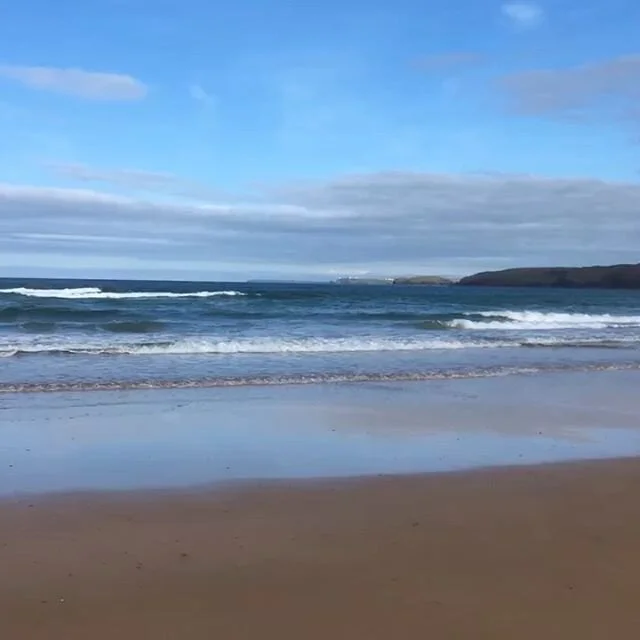 Nothing like the sound of waves and an empty beach to start the day #freshwaterwest #lovepembembroke #pembrokeshirecoastnationalpark