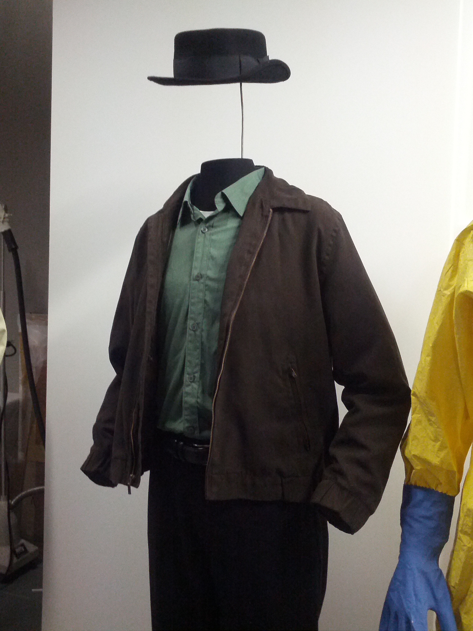Costume worn for the series 'Breaking Bad' dressed on a mannequin
