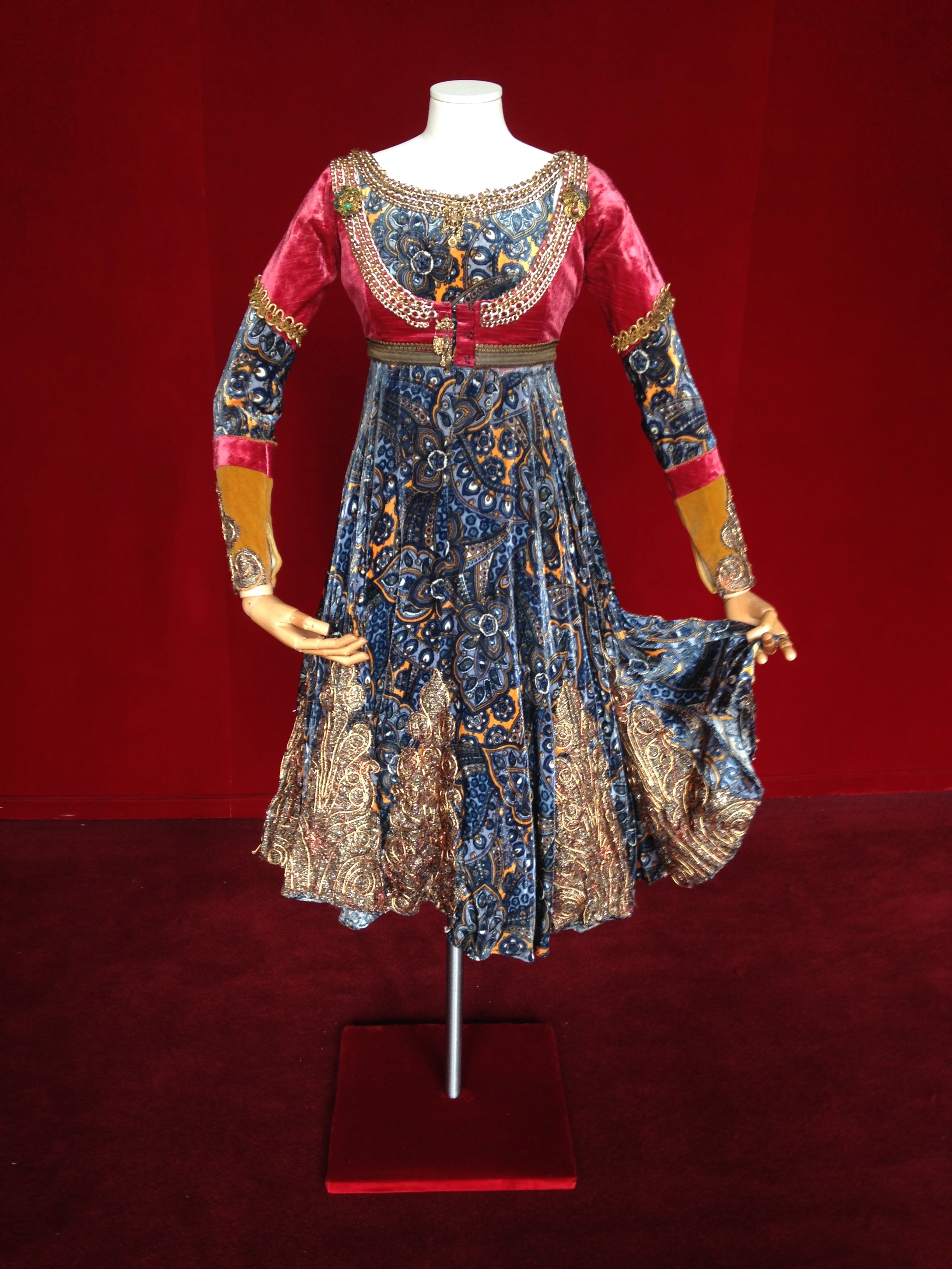 Ballet Costume mounted on an articulated dress form