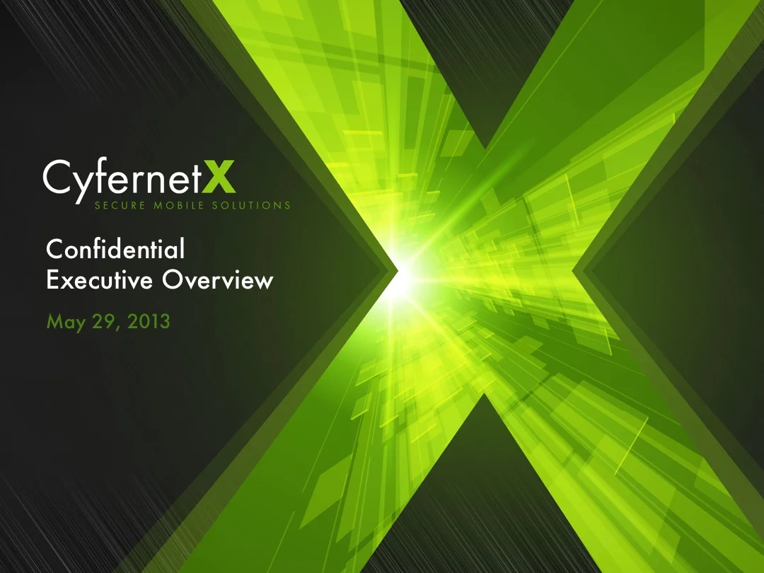 CASE STUDY - CYFERNET X