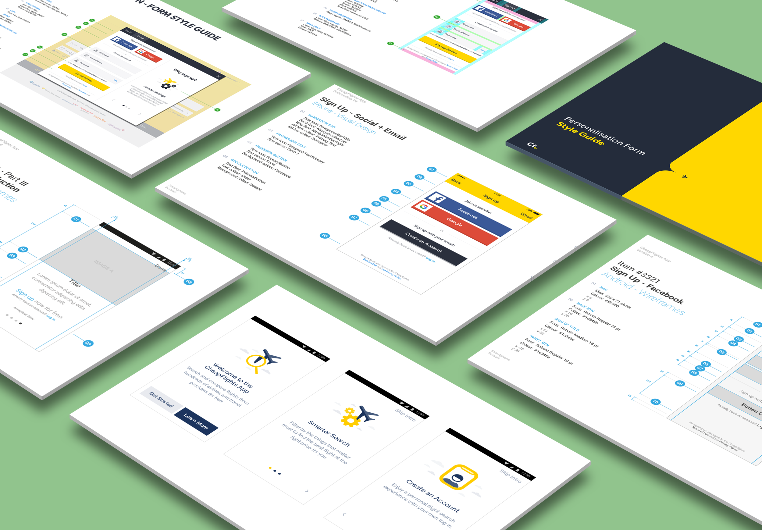 Rebranded app and web form guidelines (including UI design and app walkthrough)