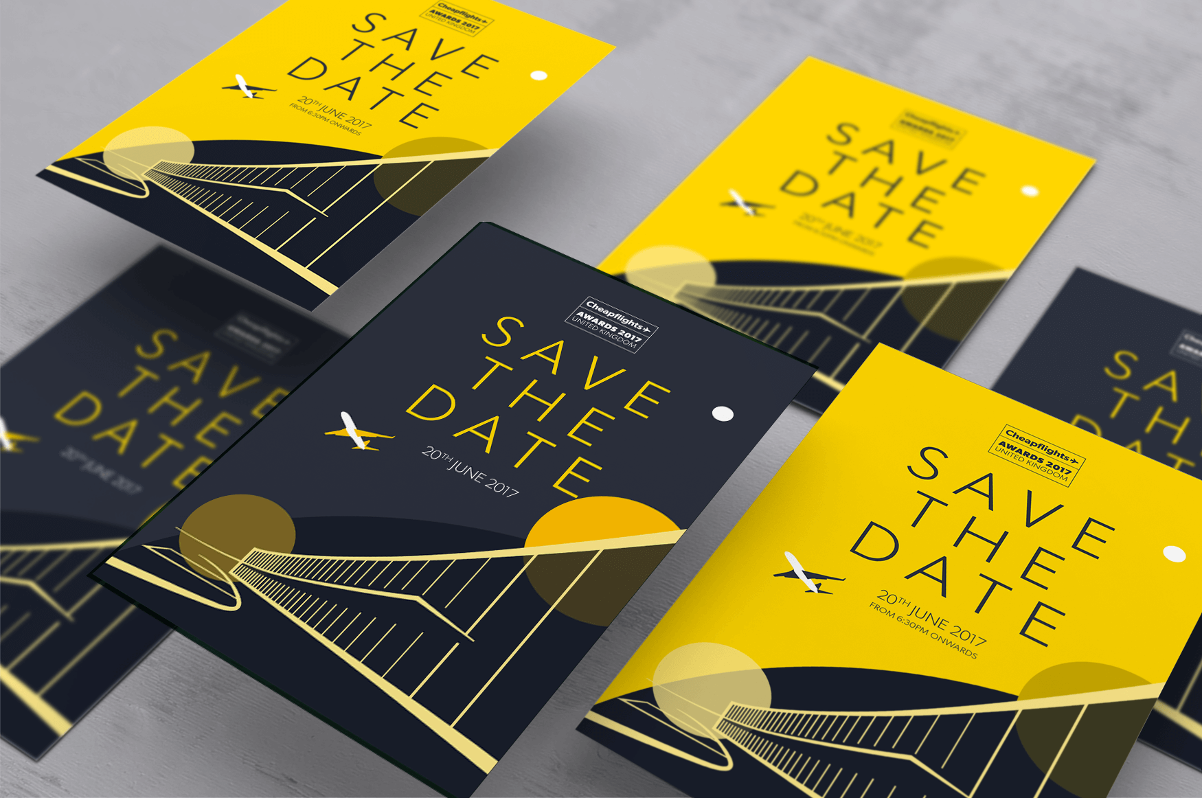 E-Invites for the UK Awards using new graphics created in-house to support the sub-brand.