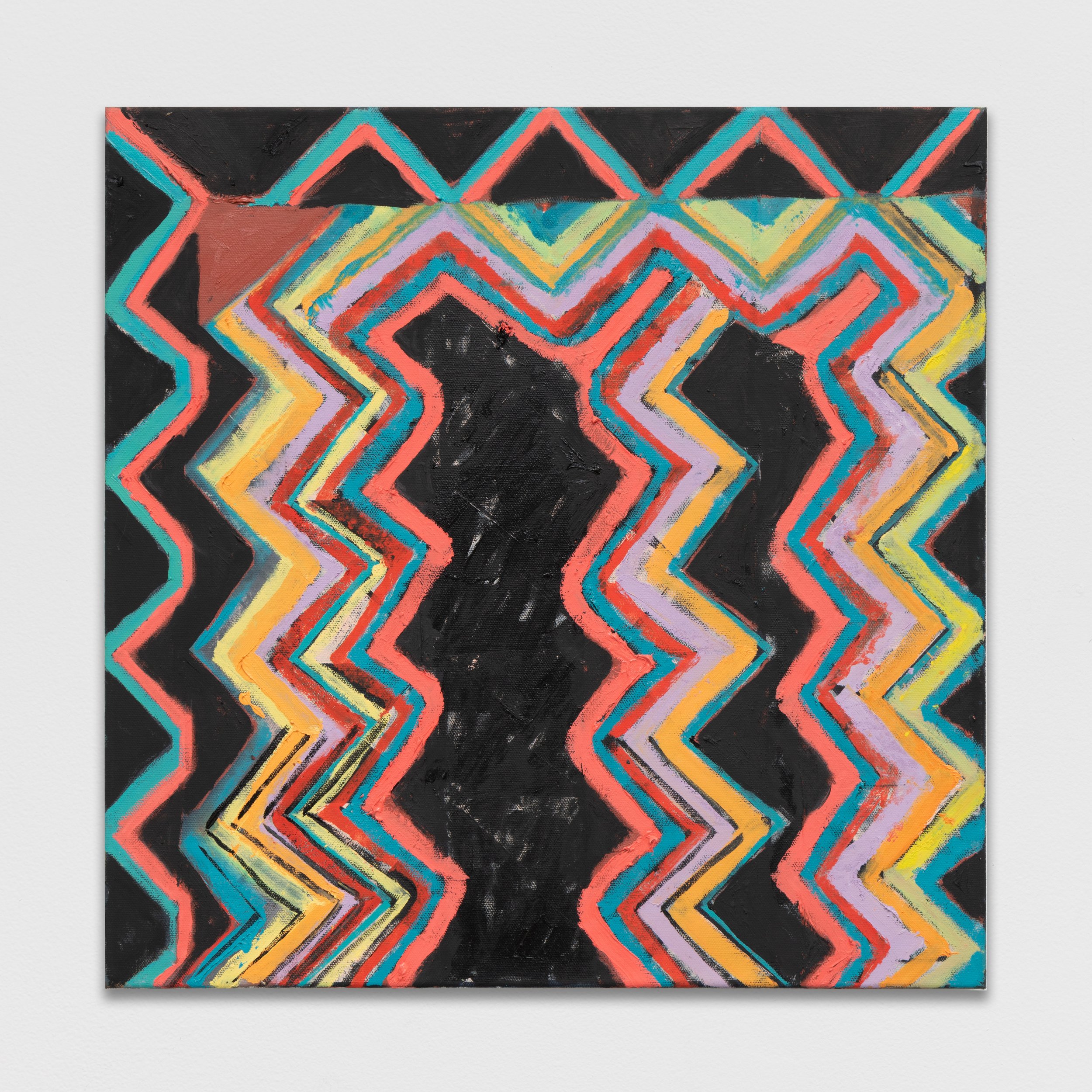 Deco Disco, oil on canvas, 18" x 18", 2023