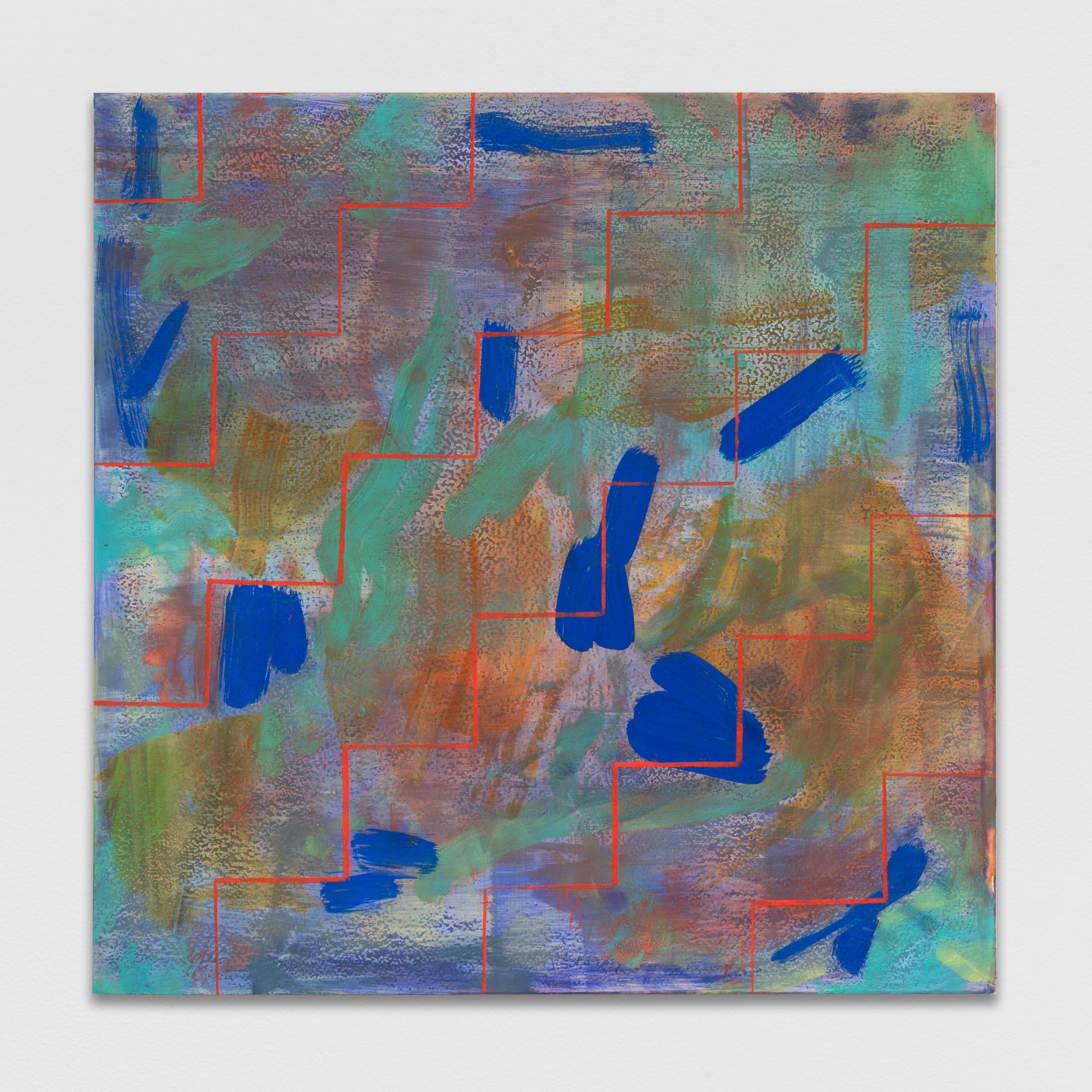 Untitled (Step), oil on panel, 16" x 16", 2023