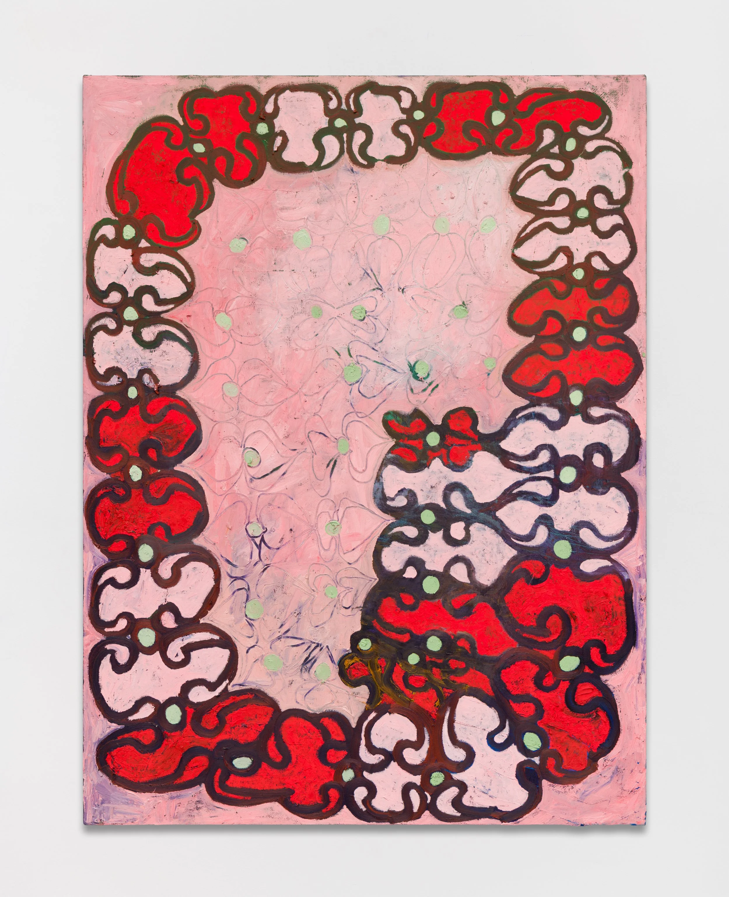 Ribbon, oil on canvas, 40" x 30", 2025