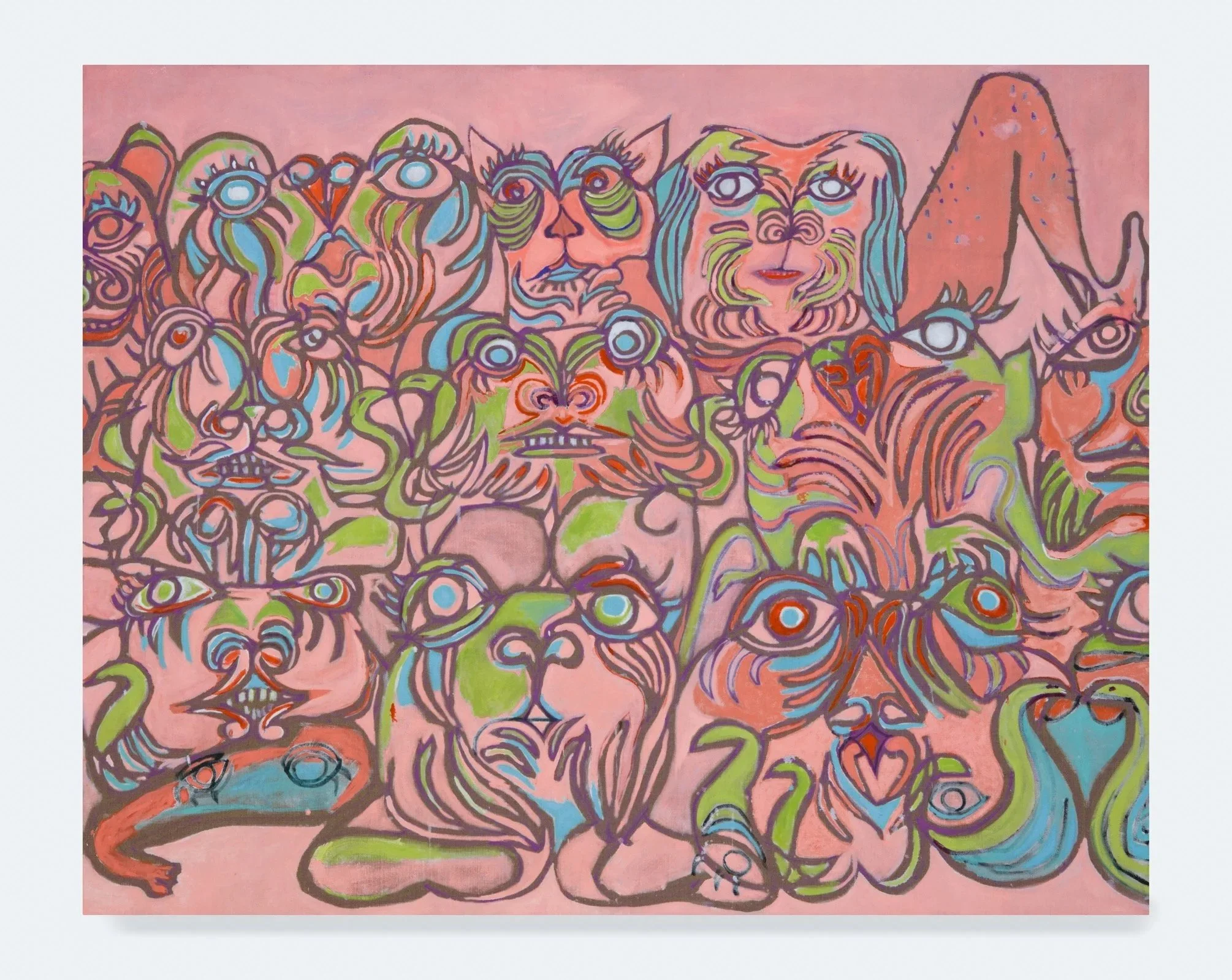 Desperate Creatures, oil on linen, 48" x 60", 2026