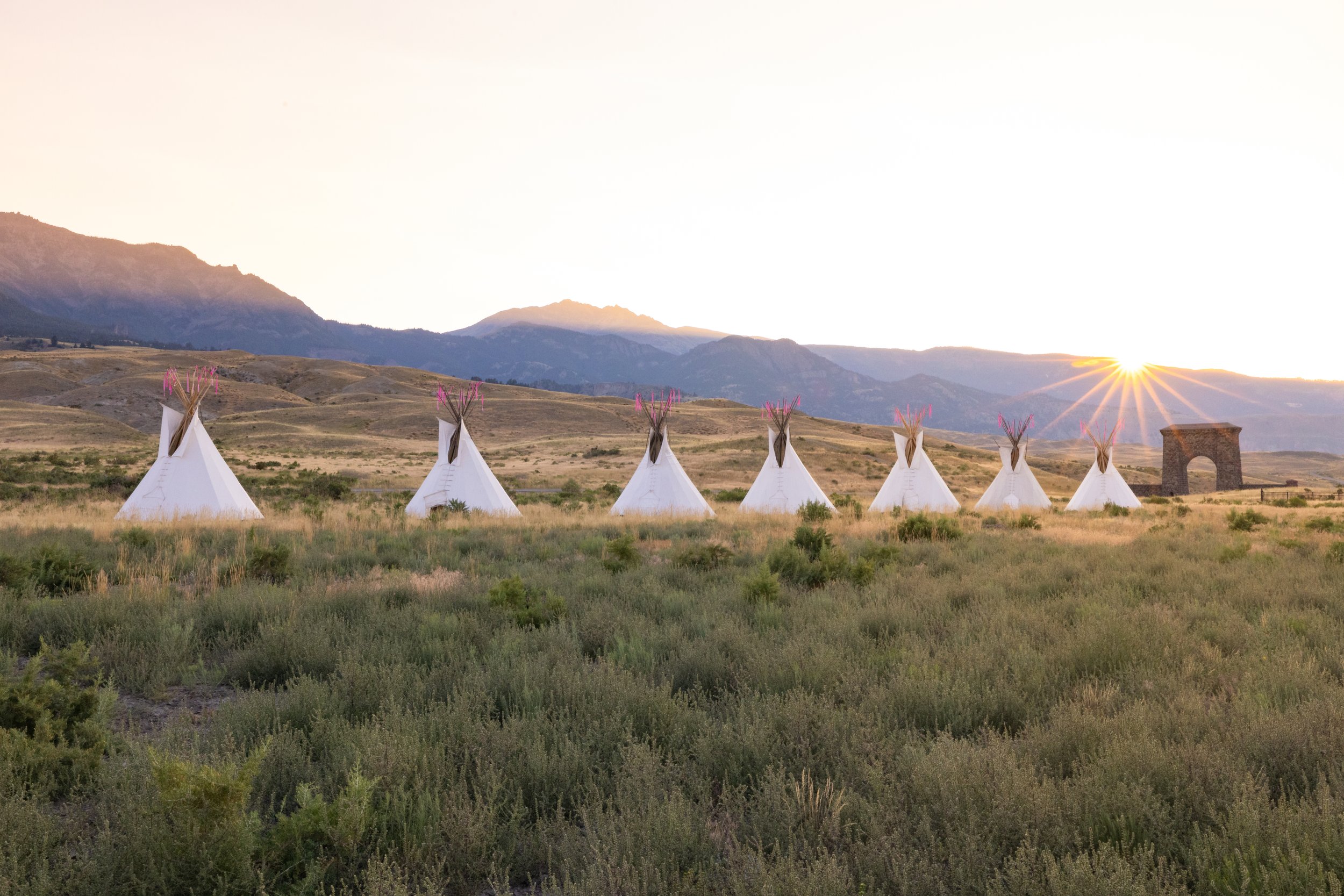 Lighted Teepees: Resiliency of the People