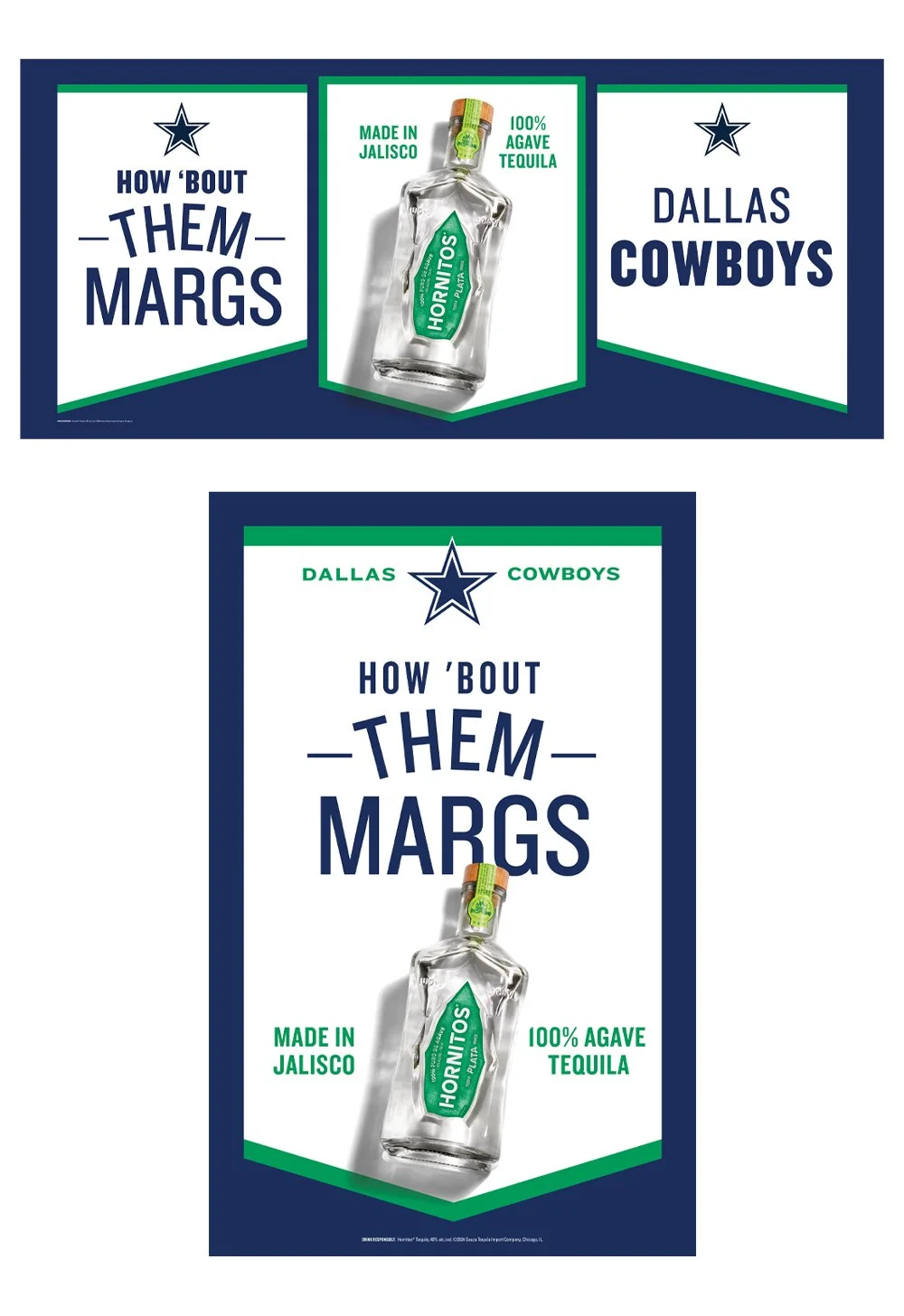 Hornitos x Dallas Cowboys Print Banners
