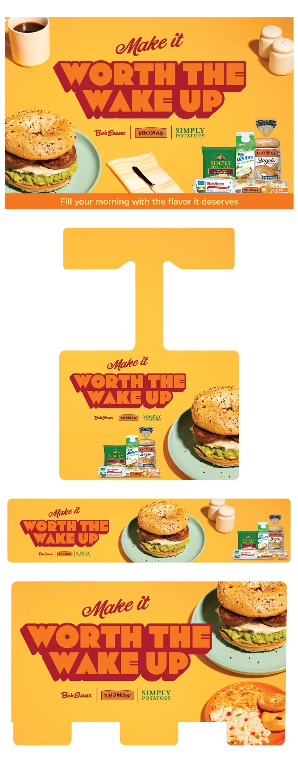 Bob Evans x Thomas x Simply Potatoes Retail Signage