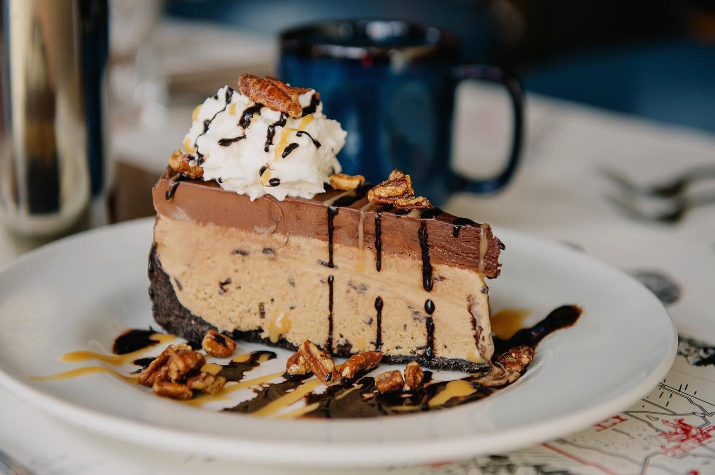 Make sure you leave room for dessert. 😉
If you've had our mud pie before, you'll know why.