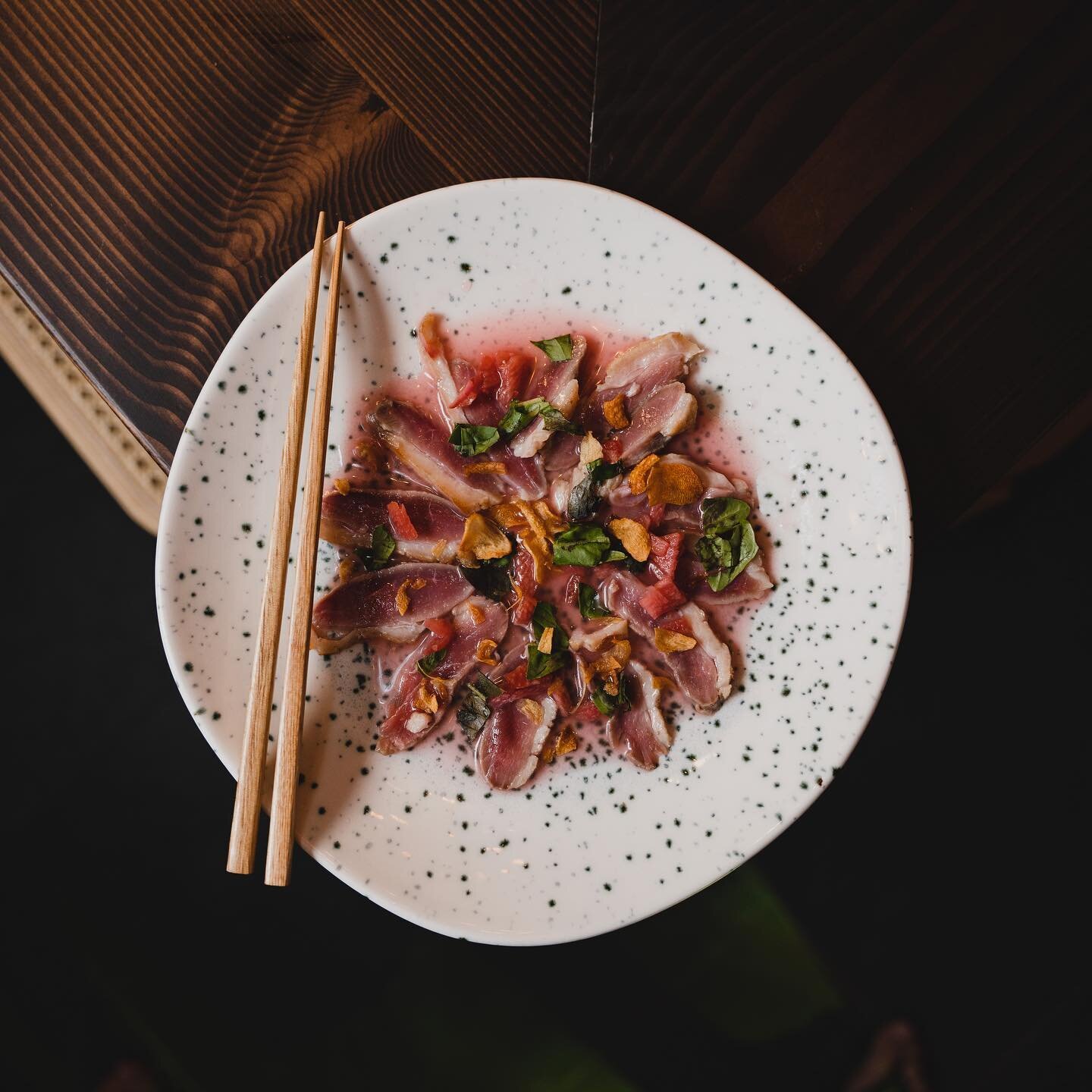 Anything you&rsquo;re dying to try on our menu? If you&rsquo;re stuck&hellip; the duck tataki is a good place to start 😍